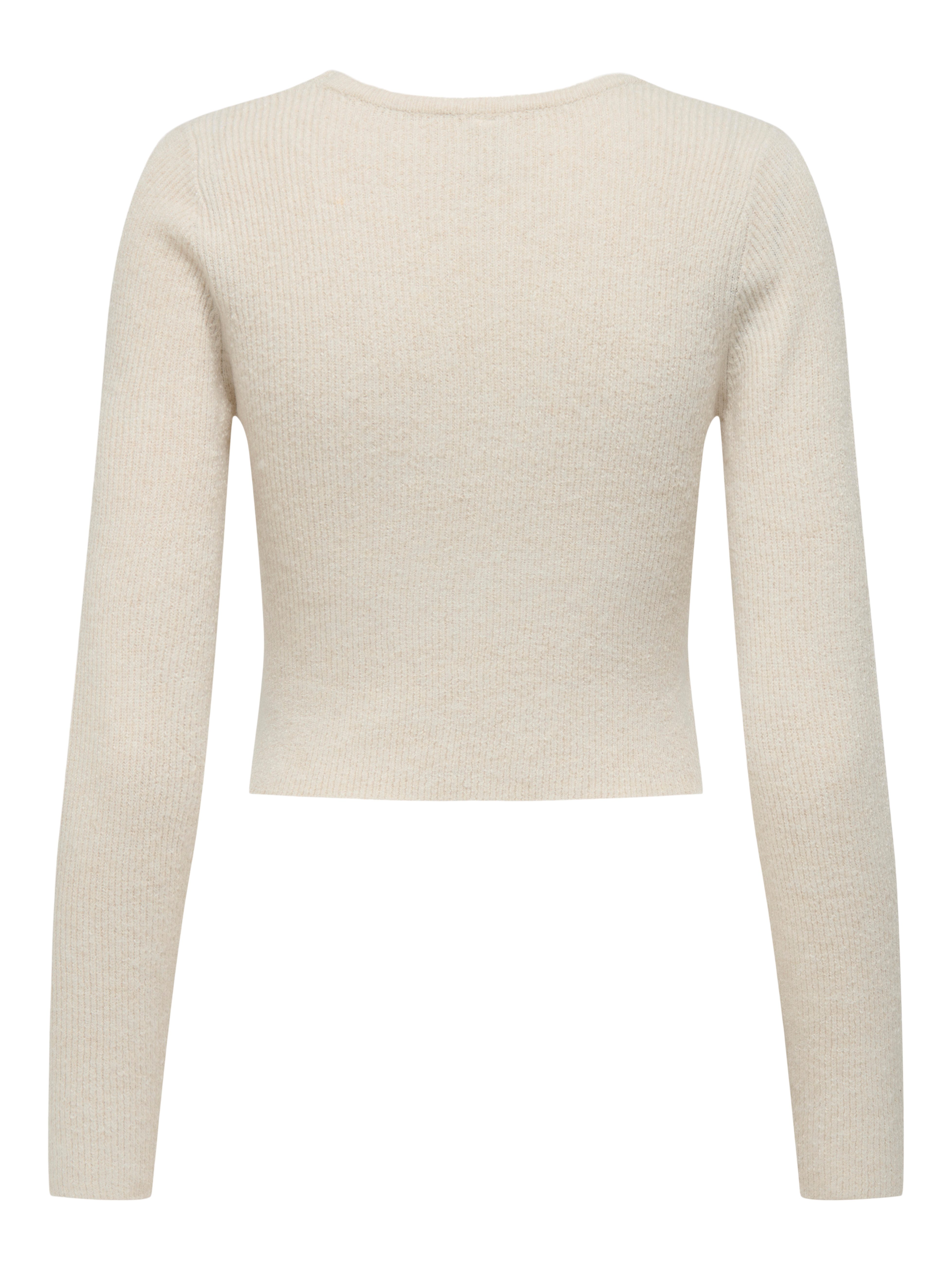 ONLY Strickpullover ONLRICA LIFE LS VNECK PEARLCARD KNT – Bild 3 von 3