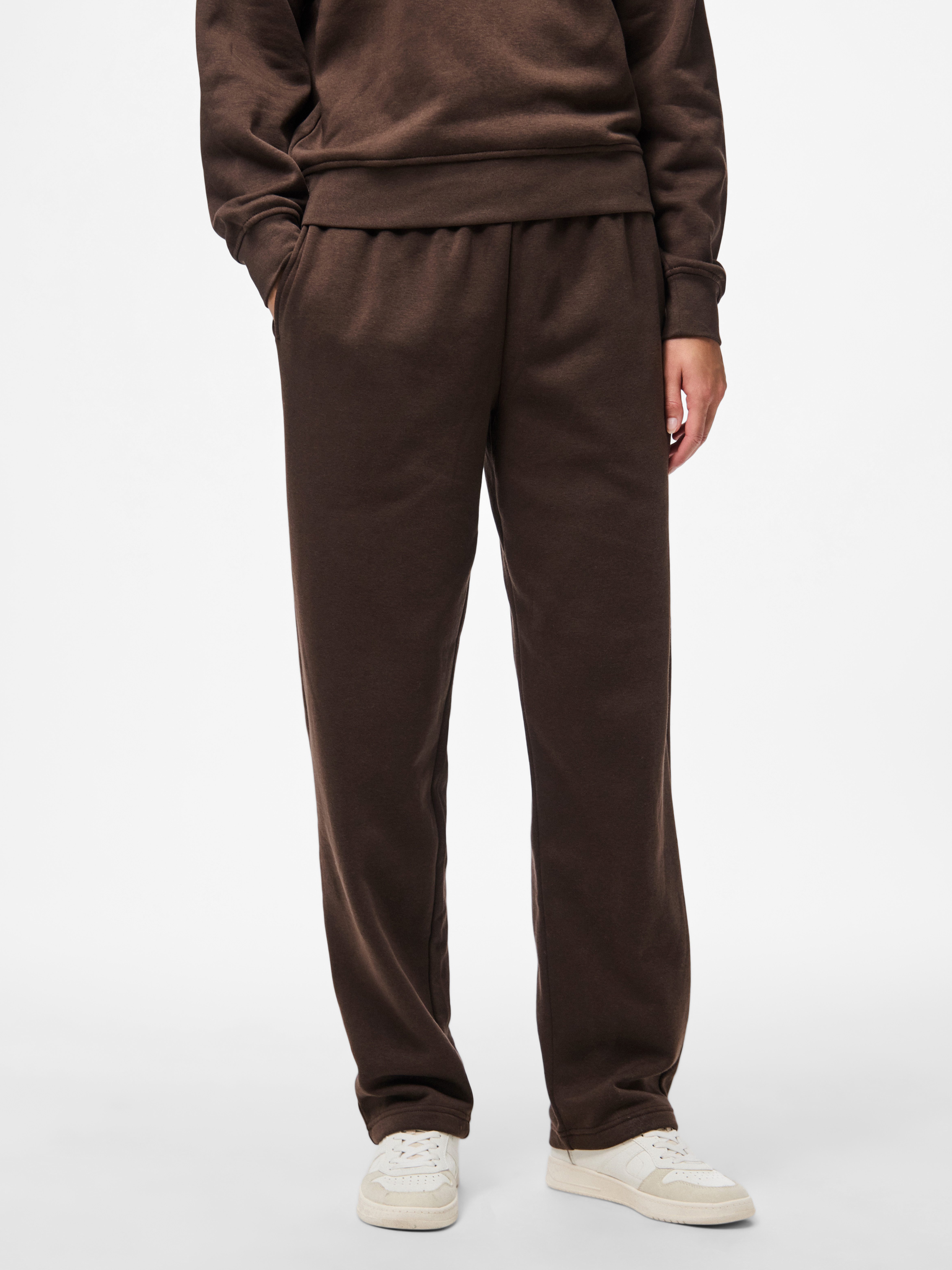 pieces Sweathose PCCHILLI HW STRAIGHT SWEAT PANTS NOOS BC Baumwollmischung, straight fit