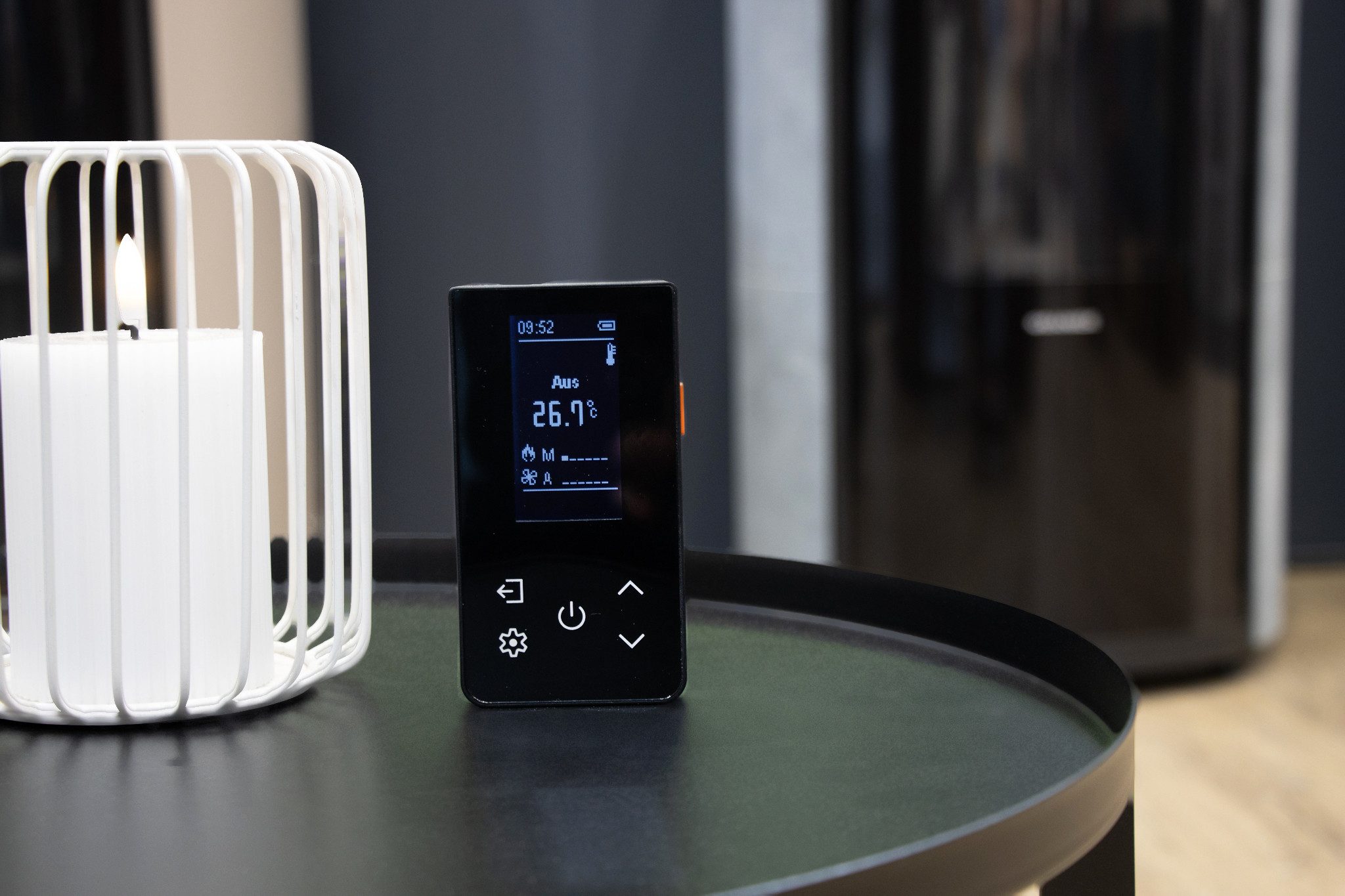 Oranier Pelletofen »Neta« Stahl Schwarz, 2,4 kW, Dauerbrand, Anschluss hinten