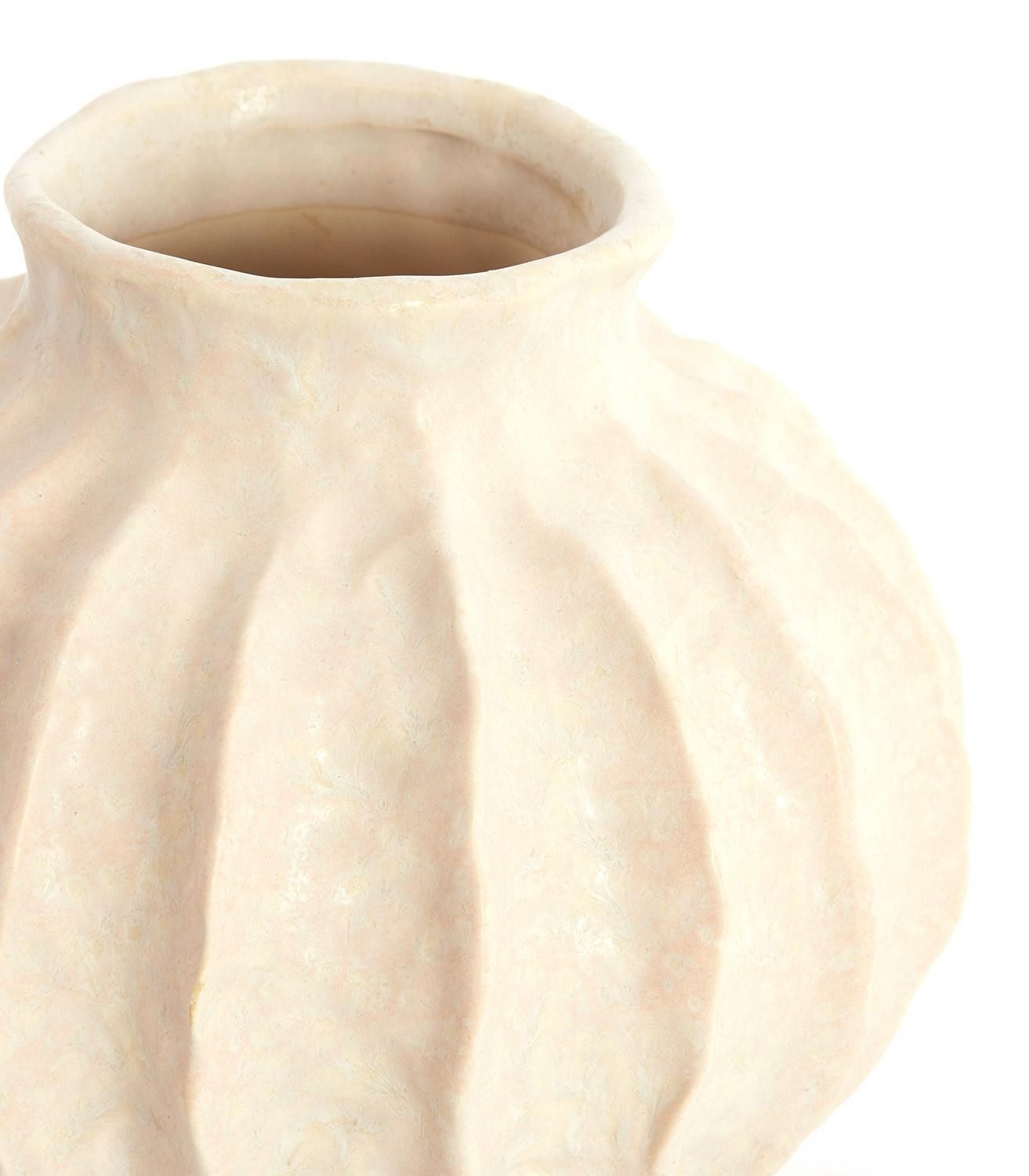 Light & Living Dekovase HAKONE, Vase, Creme, Keramik, H 28,5 cm (1 St), besondere Oberflächenstruktur