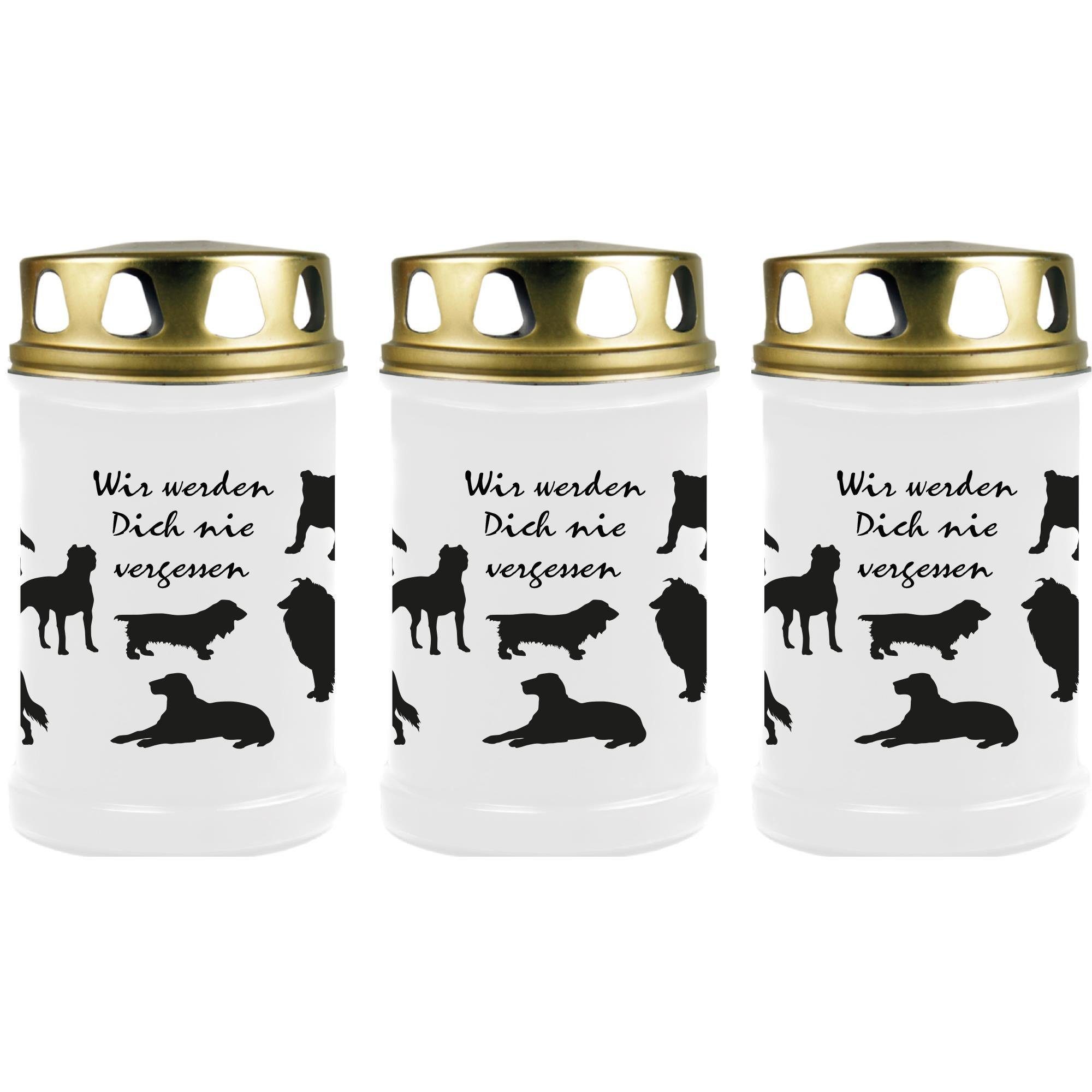 HS Candle Grabkerze GK-04362 (3-tlg), Grabkerze günstig online kaufen