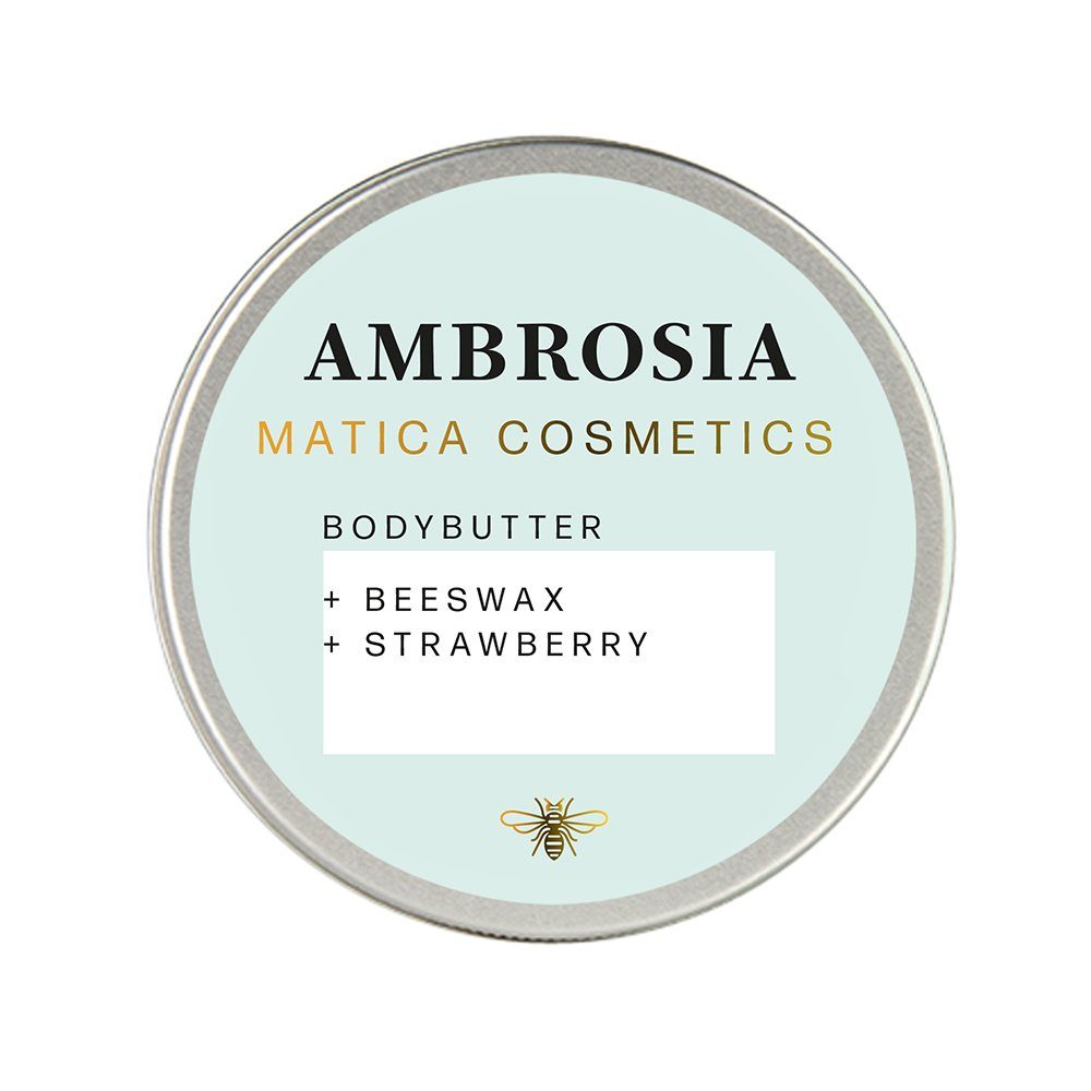 Body Bodylotion Körperbutter Cosmetics Ambrosia Erdbeere Matica Butter