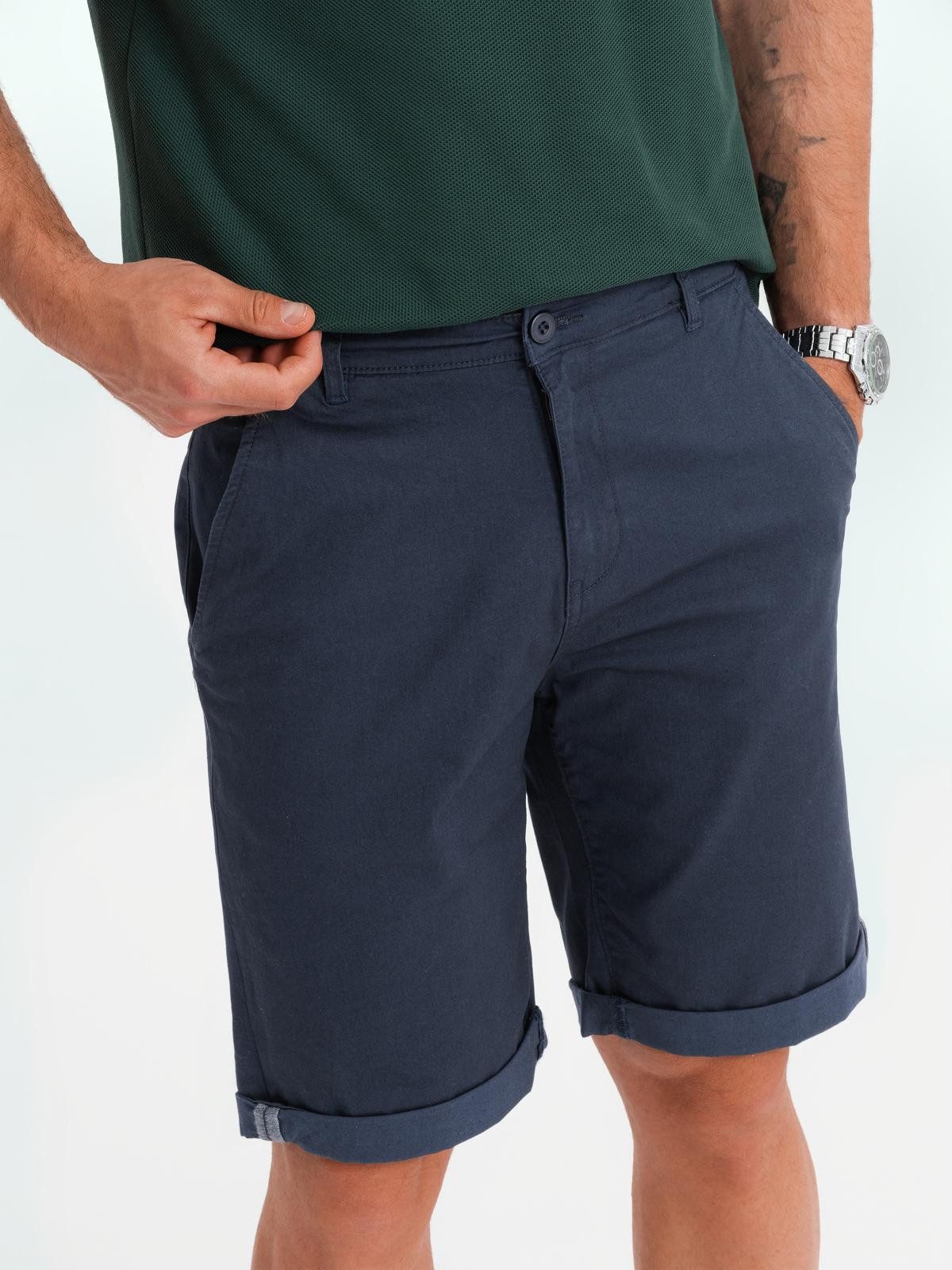 OMBRE Chinoshorts Klassische Herren-Chino-Shorts mit hochgekrempeltem günstig online kaufen