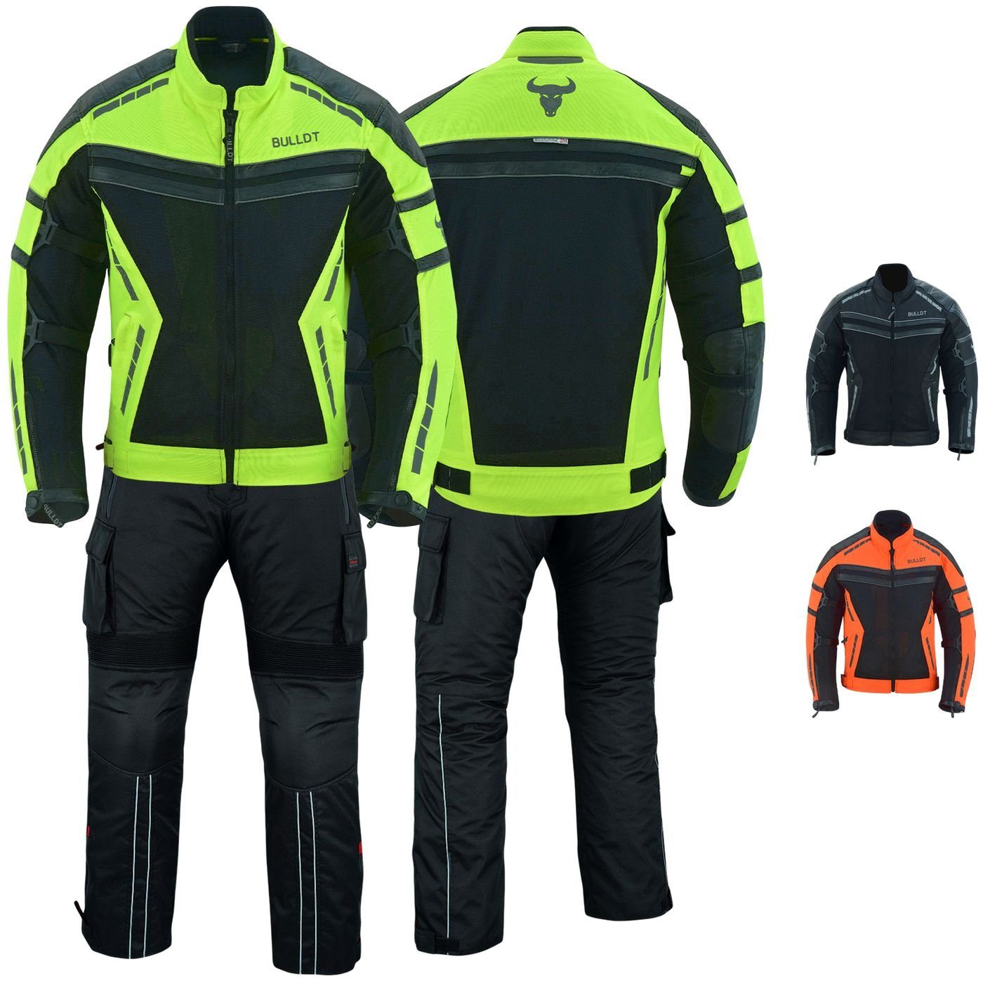 BULLDT Motorradkombi BLD323K Herren Motorradkombi Tech-Mesh biker kombi mit Protektoren