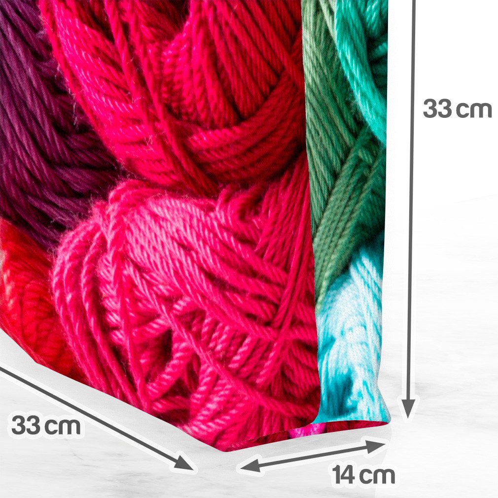 VOID Henkeltasche (1-tlg), Garn Wolle Stricken Handarbeit Garn Wolle Stricken Handarbeit Strick