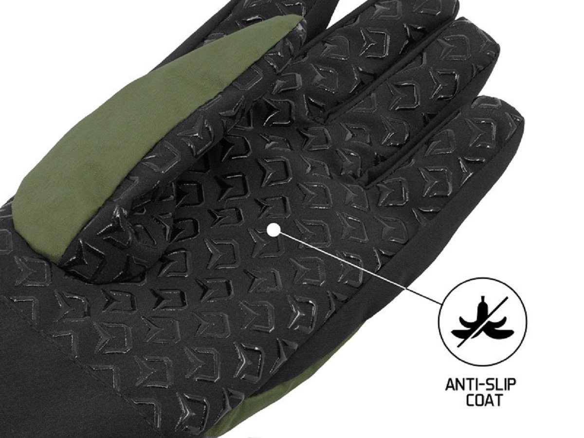 Delphin.sk Angelhandschuhe Winterhandschuhe Delphin WinTEX gummierter Grip Outdoor Ski Zum Angeln, für die Skipiste, zum Wandern oder als Freizeitkleidung