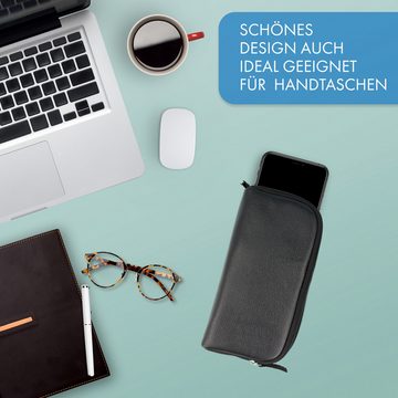 XiRRiX Handytasche Softcase für Smartphone oder Handy aus Lederimitat (Handyhülle 4XL, 1-tlg., Premium Modell), mit RFID Schutz