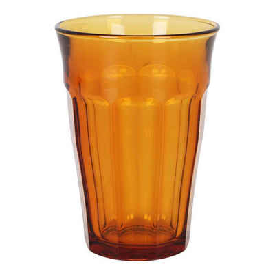 Duralex Glas Duralex Gläserset Picardie Bernstein 36 cl 4 teilig, Glas