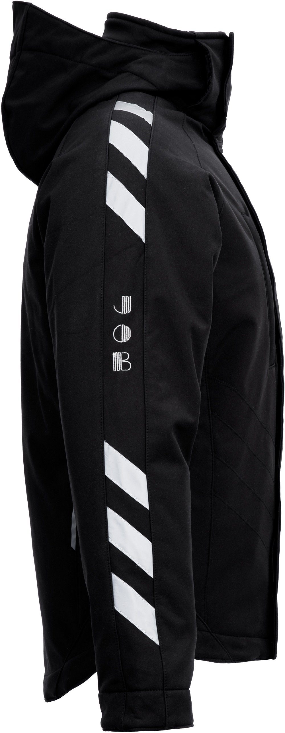 JOB Arbeitsjacke Zimmerer Winter Softshelljacke – Gefüttert mit Kapuze winddicht