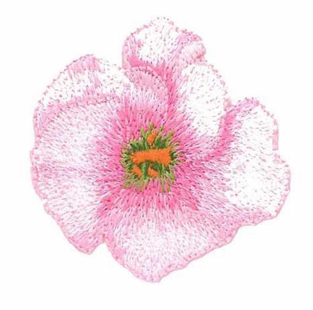 KLEIBER Aufnäher Applikation - aufbügelbar, Blüte rosa, 5x4,5cm, 1