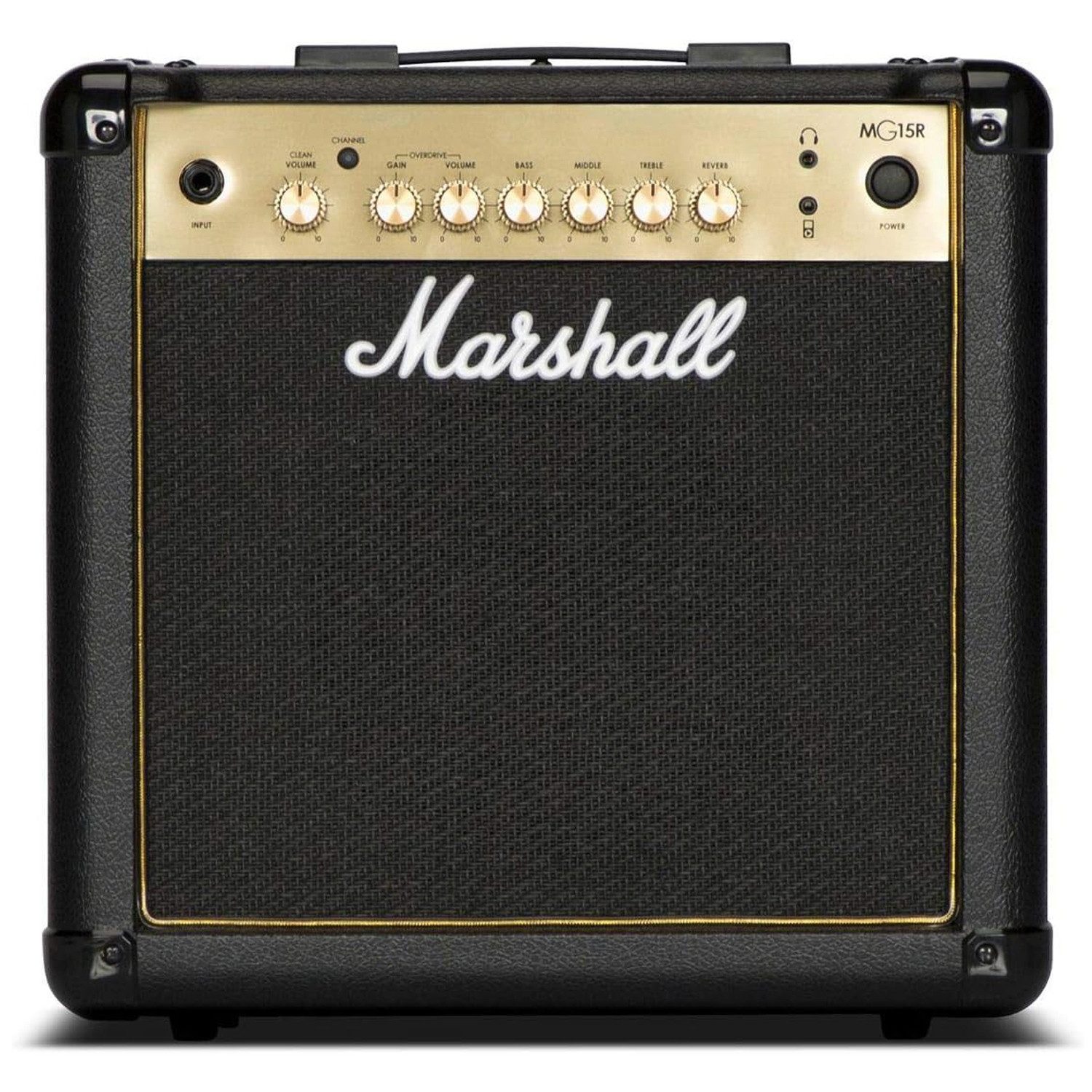 Marshall Marshall MG15GR Gitarren-Verstärker mit Kabel Verstärker (Anzahl Kanäle: 2, 15,00 W, mit Klinkenkabel)