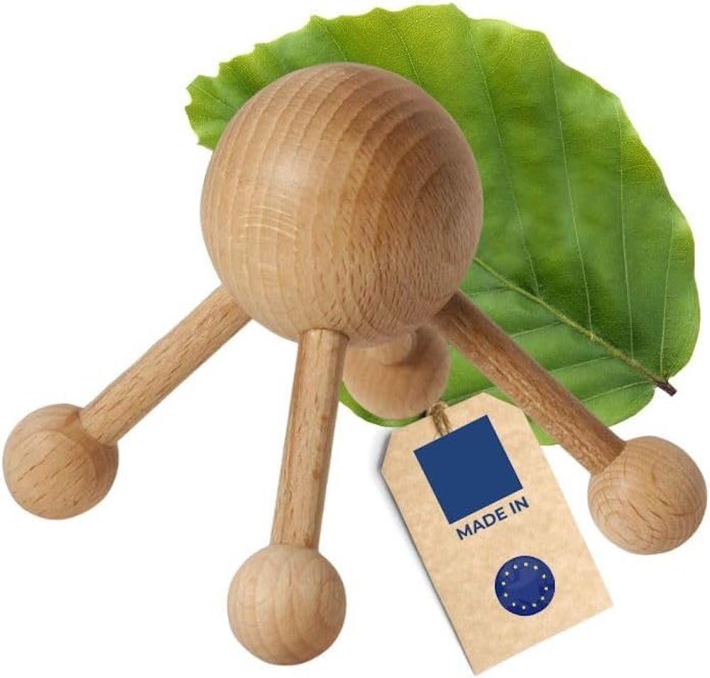 Hofmeister Massagerolle Buchenholz 8,8 cm 4 Beine Entspannung