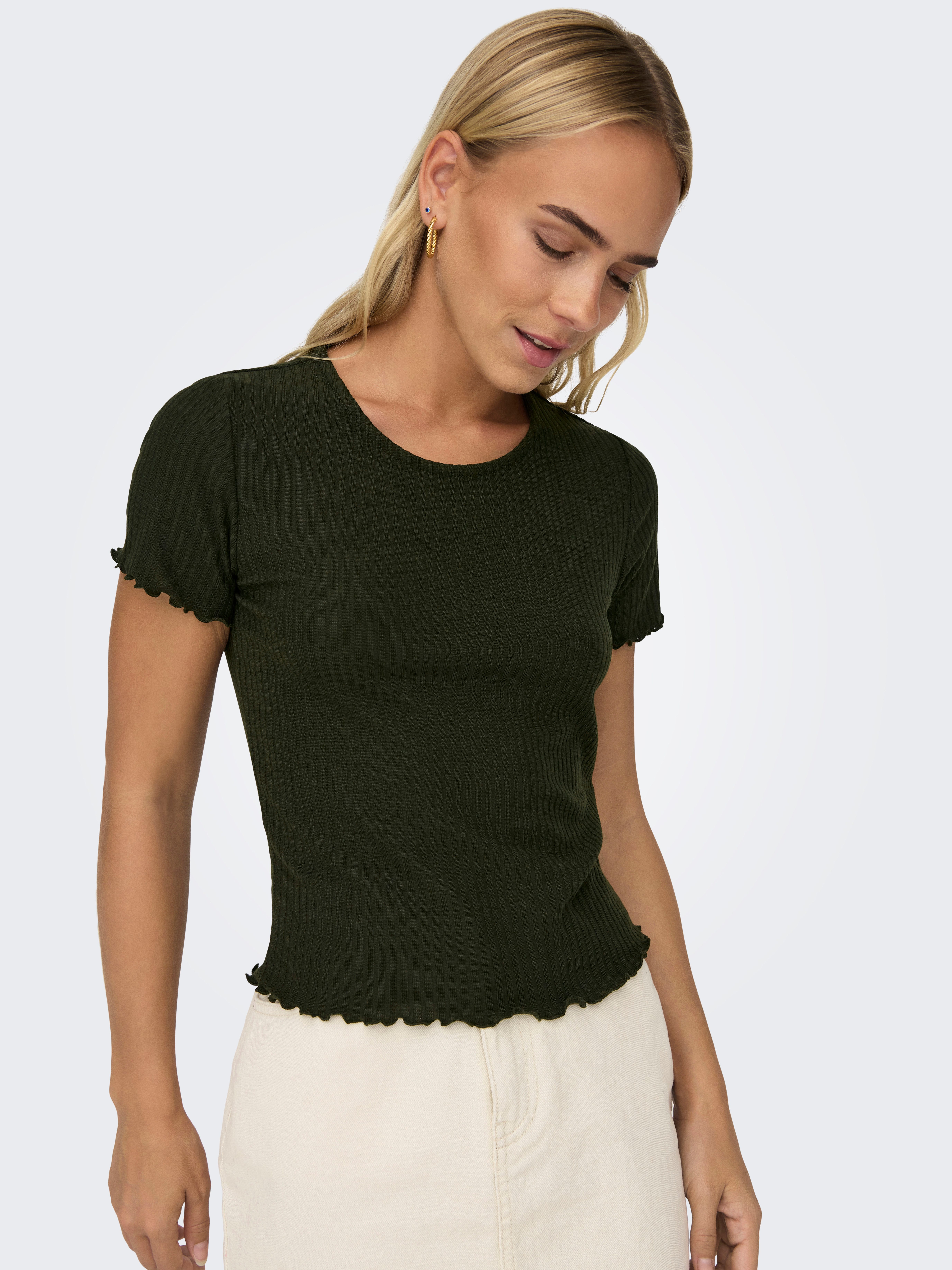 ONLY Rundhalsshirt ONLEMMA S/S SHORT TOP NOOS JRS Rundhals, modisch, regula günstig online kaufen