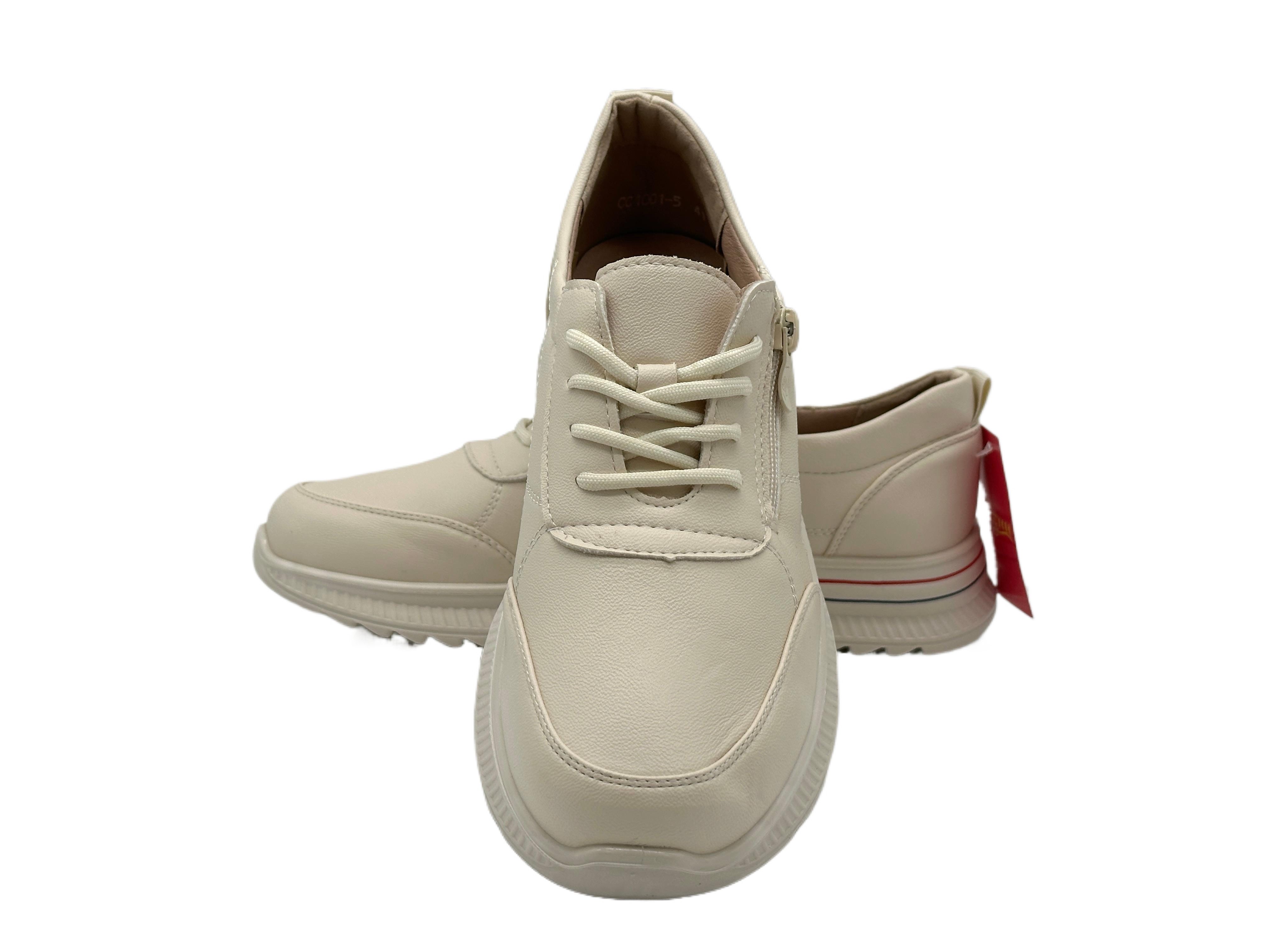 Nowaland Bequeme Damen Halbschuhe mit Reißverschluss und Schnürung Sneaker günstig online kaufen