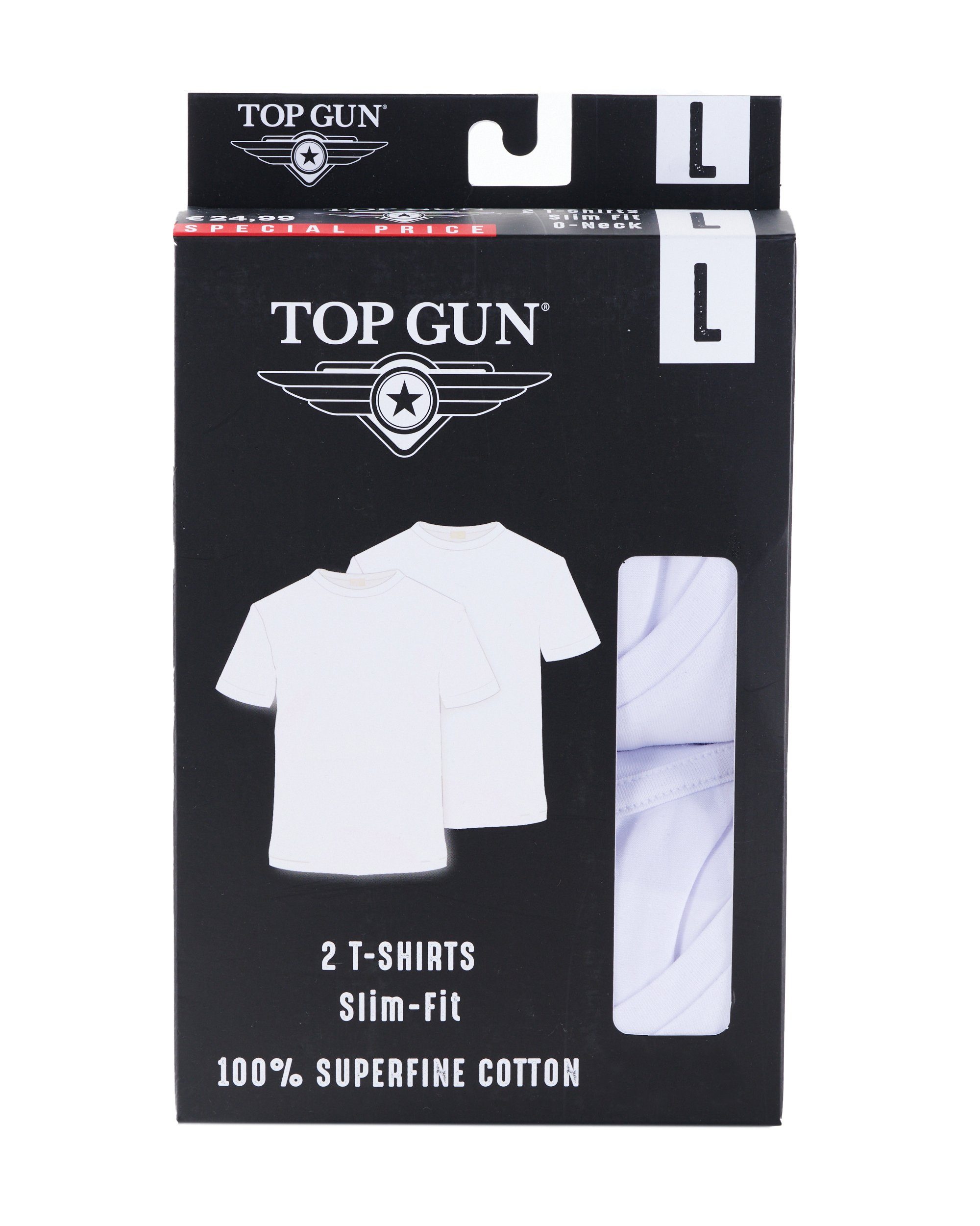 T-Shirt white TGUW003 GUN TOP