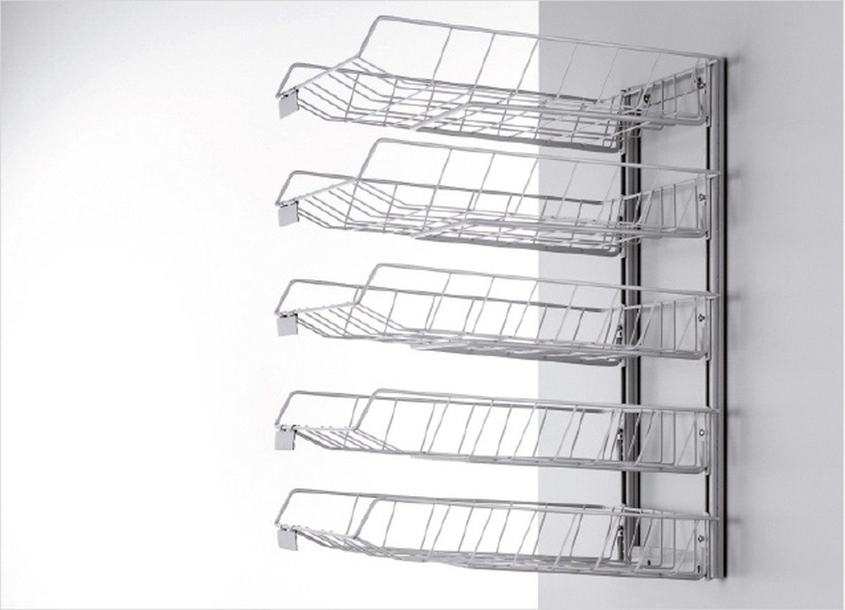 Briefablage Wandsortieranlage Sorter 1005 5 Körbe silbergrau