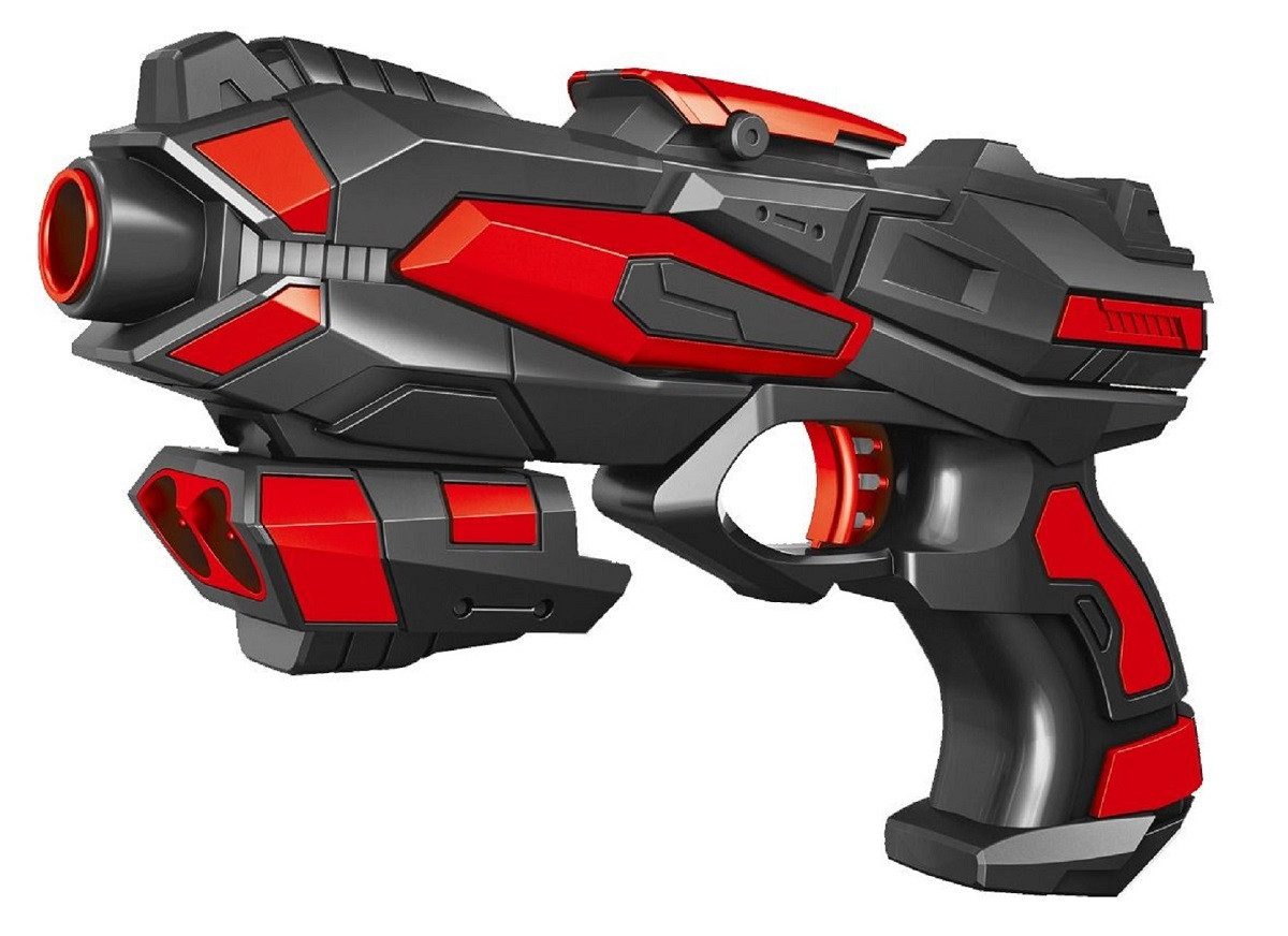 Airblast Blaster - Softbullet Pistole für Kinder 19 cm lang inkl. 6 Softdarts (1-tlg), Leichtes gewicht, Komapkte Spielzeugpistole