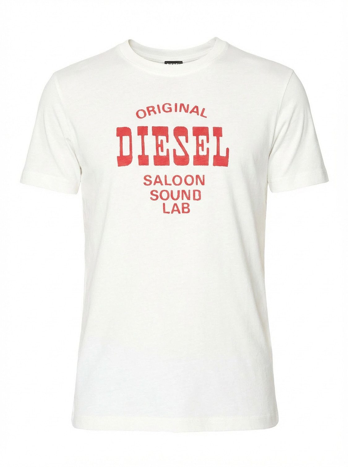 Diesel Rundhalsshirt Slim Fit - Weiß - T-DIEGOR-E12 141 günstig online kaufen
