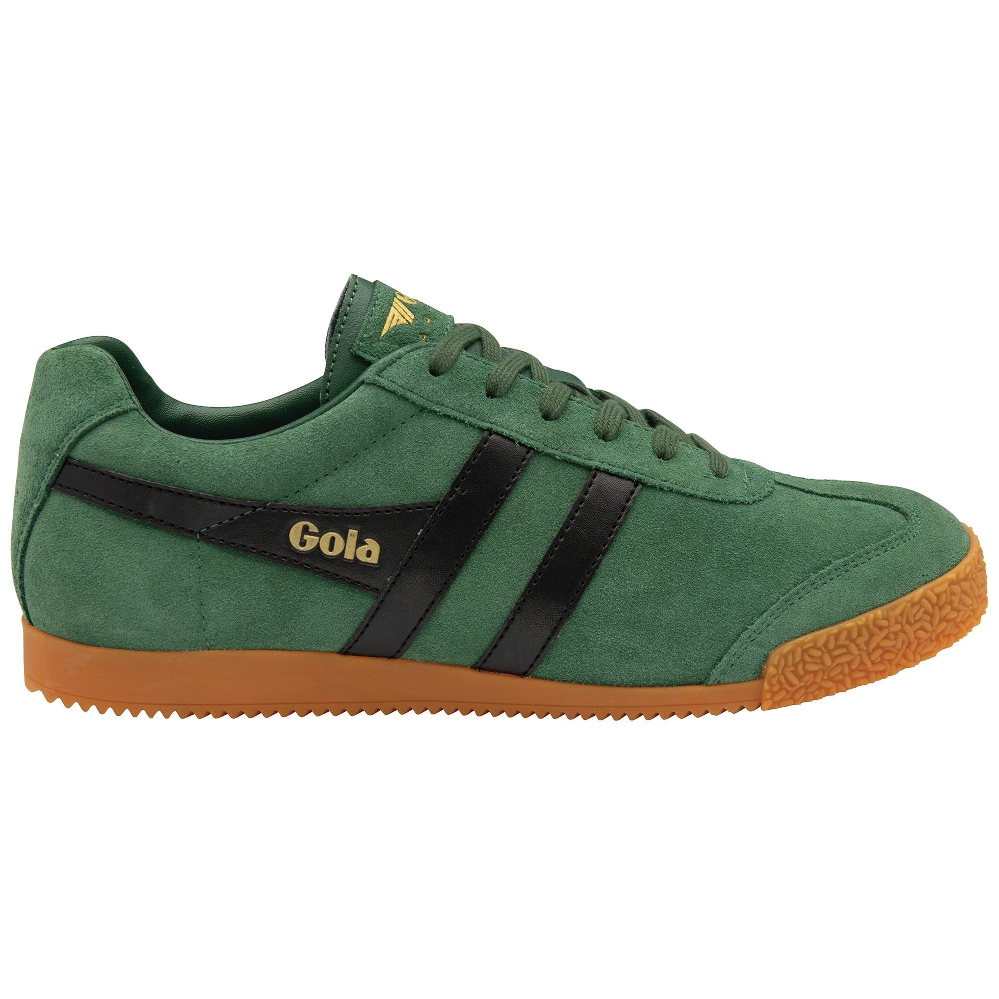 Gola Harrier Suede-Leder grün/schwarz Herren Sneaker günstig online kaufen