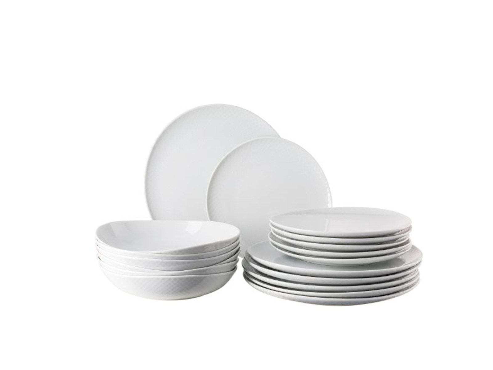 Rosenthal Тарелки-Set Junto Weiss Тарелки-Set 18tlg., Porzellan, Sets