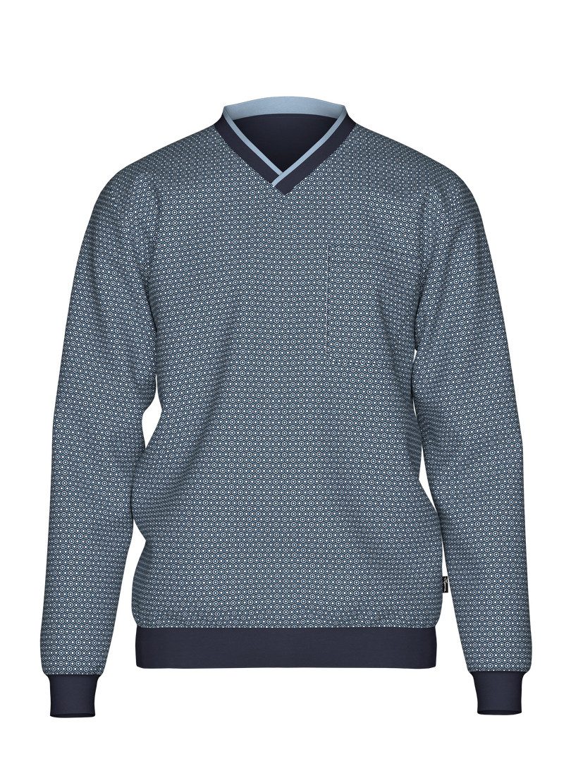Trigema Schlafanzug TRIGEMA Pyjama-Oberteil mit Allover-Retro-Print günstig online kaufen