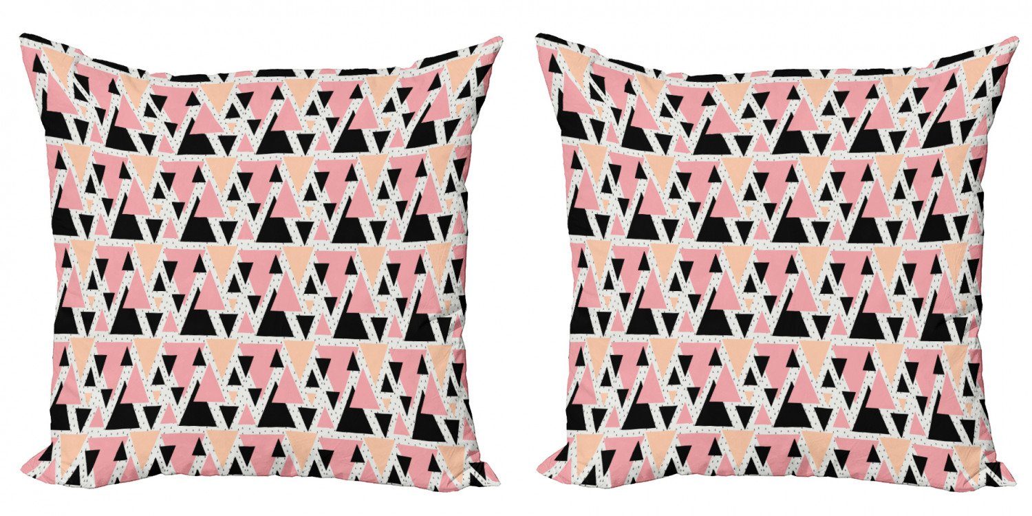 Kissenbezüge Modern Accent Doppelseitiger Geometrisch Moderne Stück), (2 Abakuhaus Gekritzel-Kunst Digitaldruck