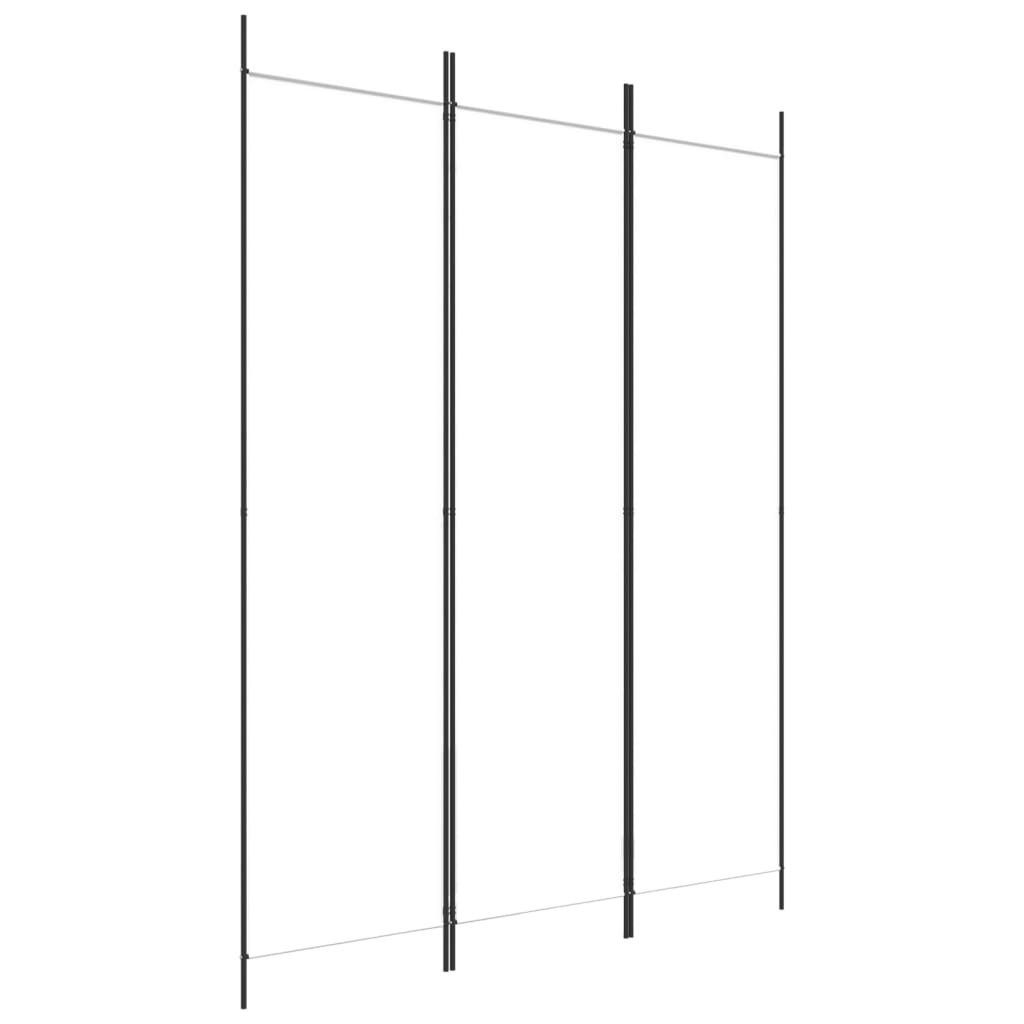 furnicato Raumteiler 3-tlg. Paravent Weiß 150x200 cm Stoff, 1-tlg. günstig online kaufen