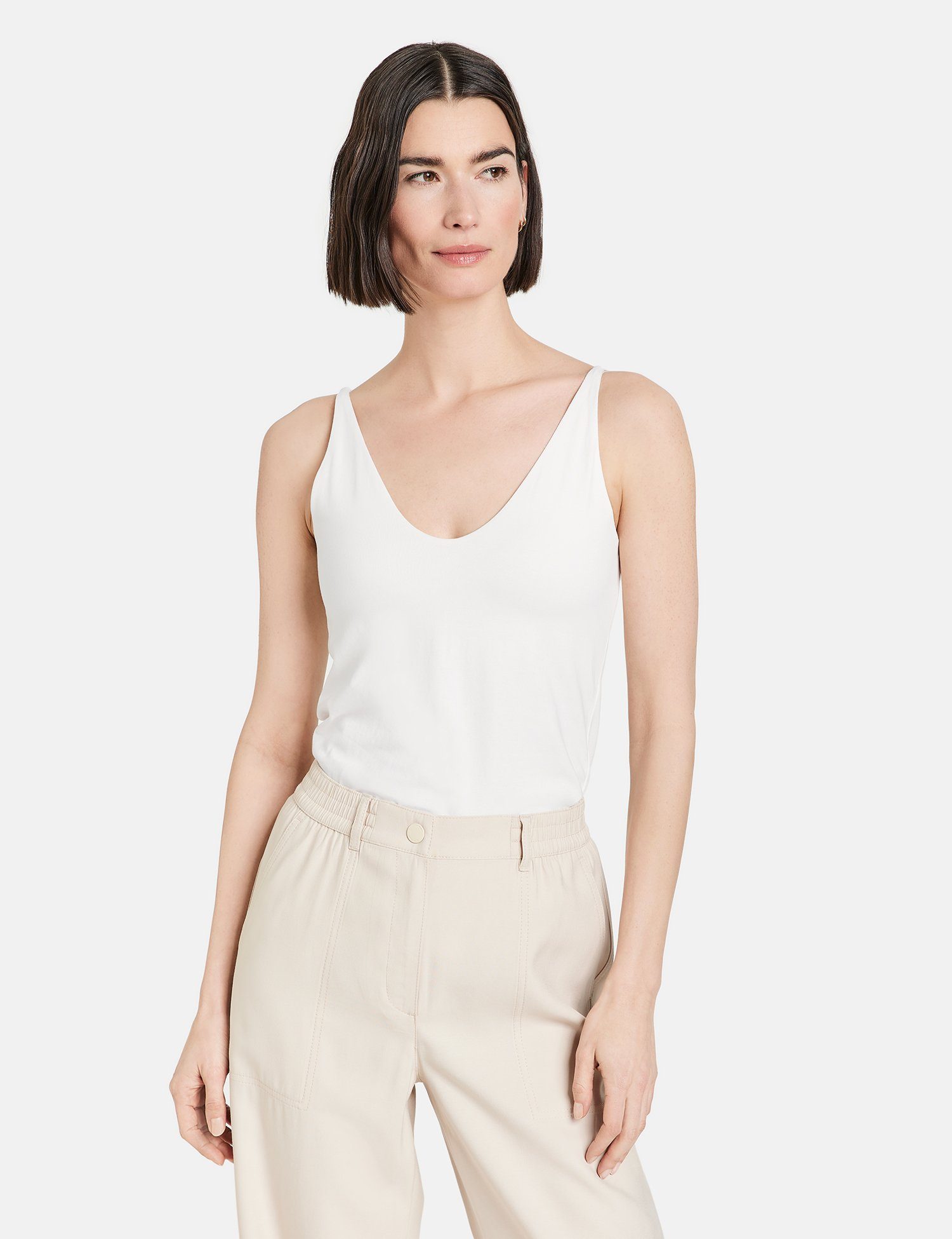 GERRY WEBER Shirttop Basic Top mit Rückenausschnitt