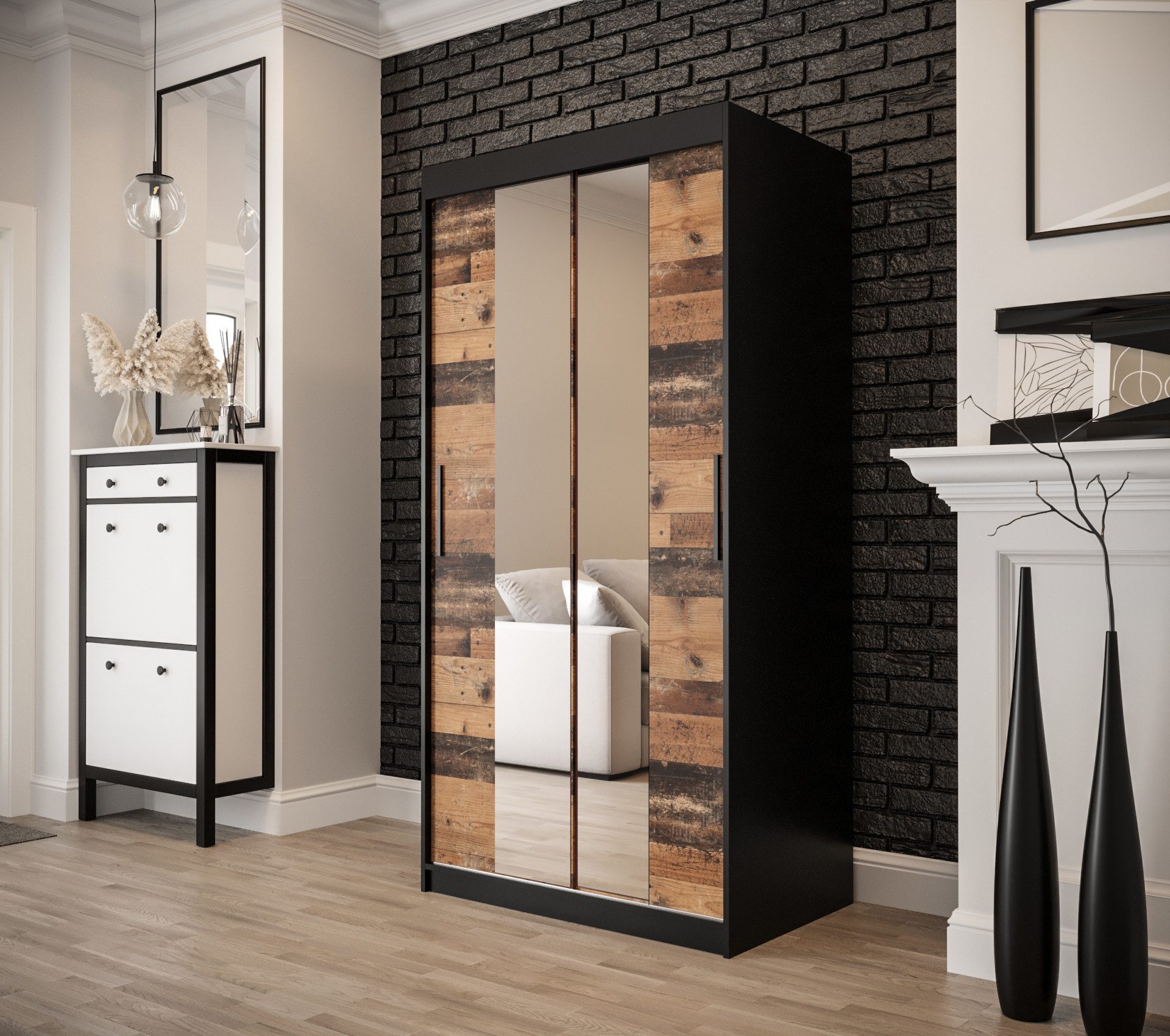 ABIKS MÖBEL Schwebetürenschrank OLD STYLE T1 günstig online kaufen