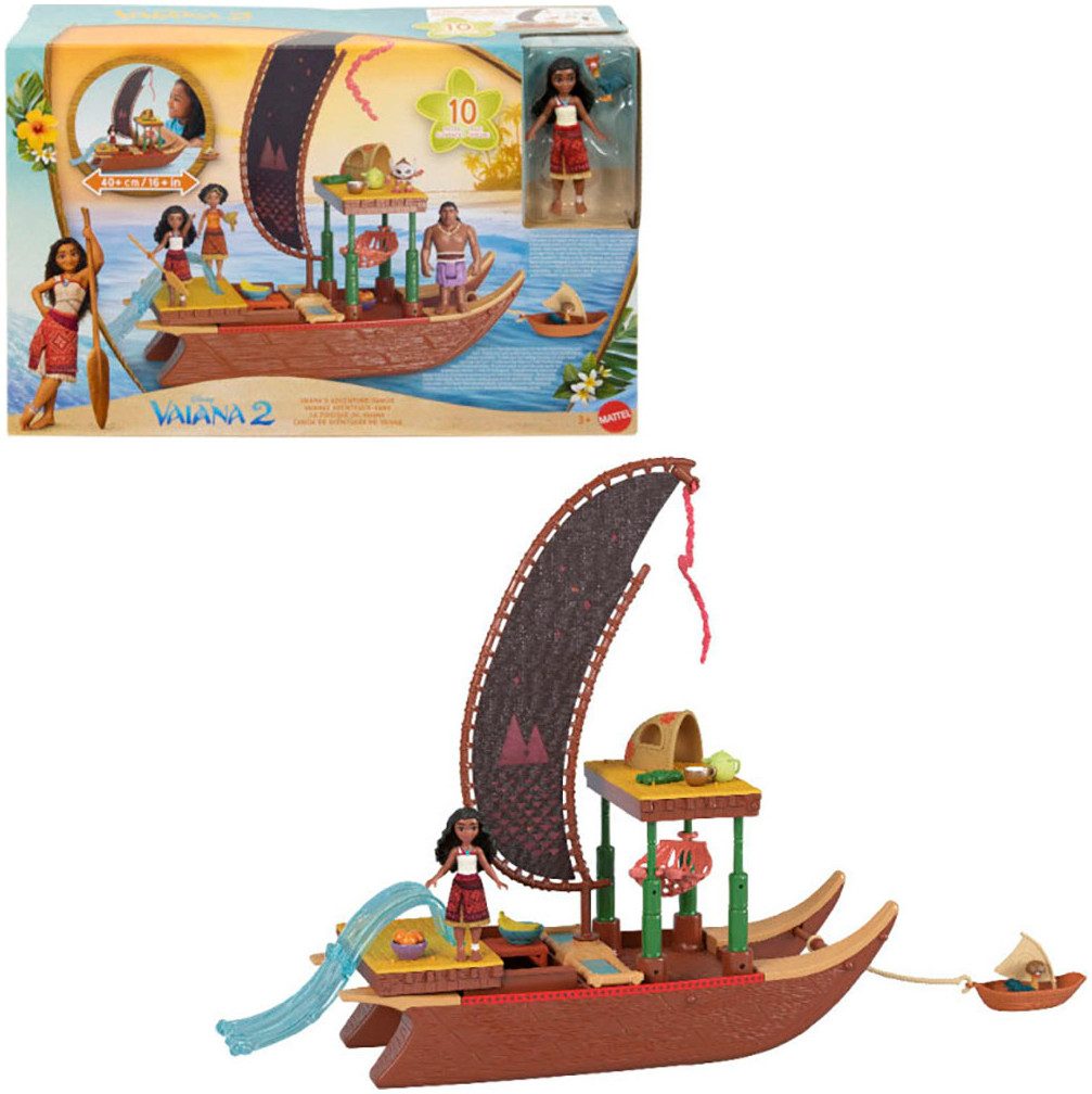 Mattel® Spielwelt Disney Vaiana 2 Vaianas Abenteuerkanu