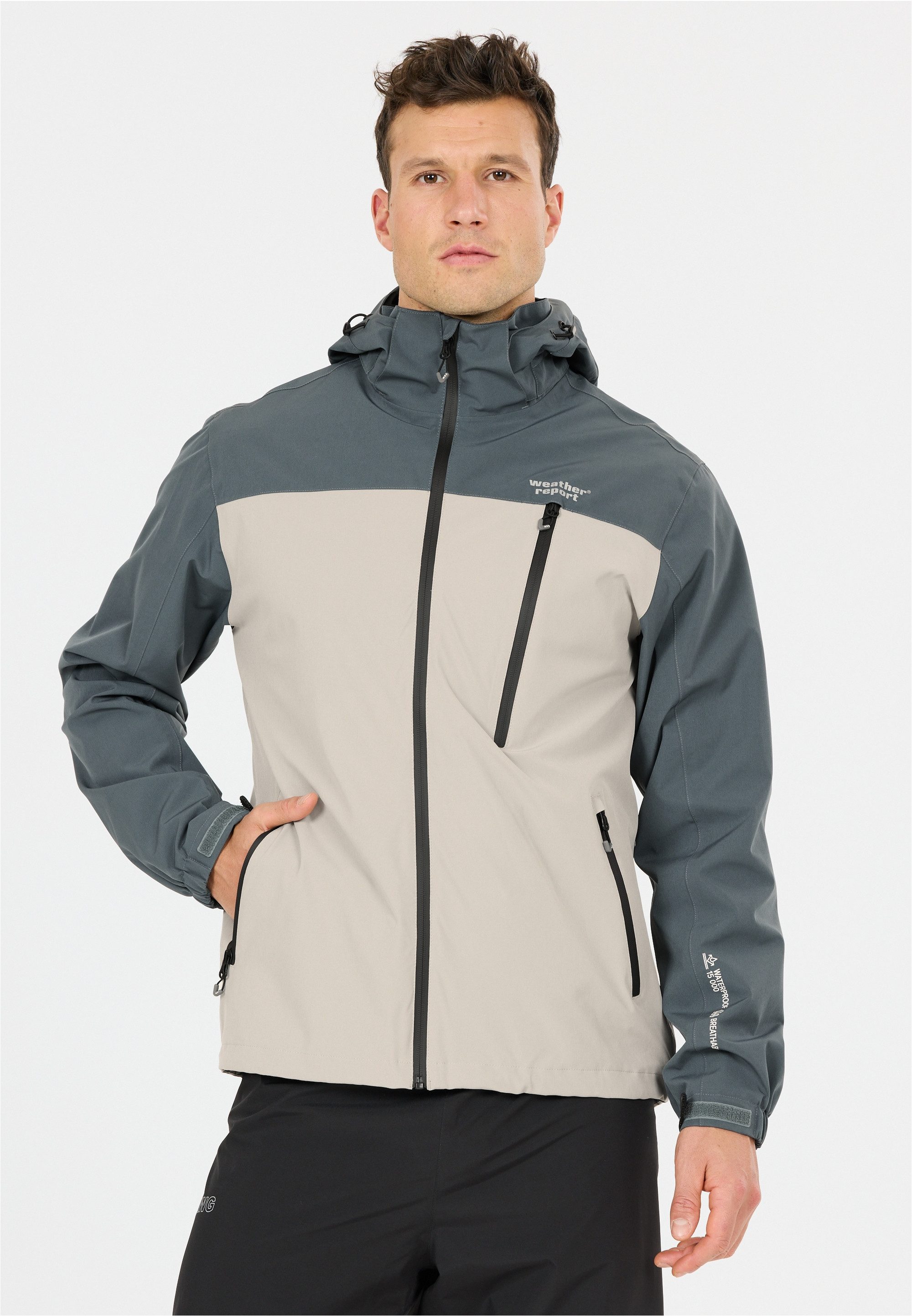 WEATHER REPORT Outdoorjacke DELTON W-PRO15000 ist atmungsaktiv, wasser- und winddicht