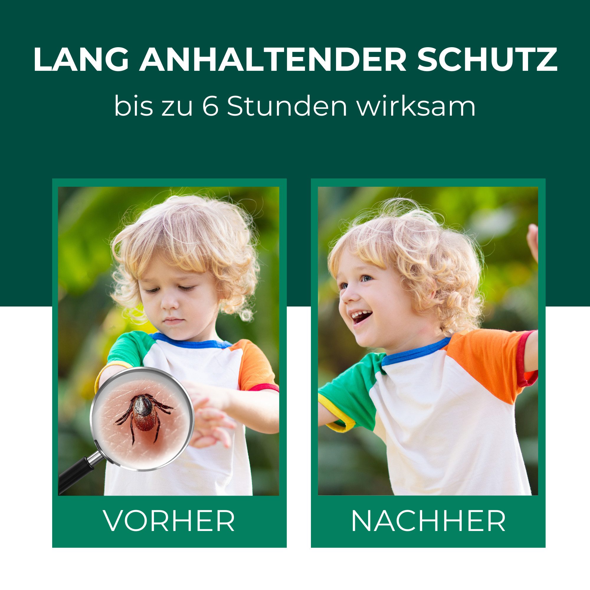 Silberkraft Insektenschutz-Spray Zeckenspray, für Babys ab 6 Monaten, Kinder & Erwachsene, DEET-frei, 12-tlg., Repellent, Zitronen-Eukalyptus, wirkt bis zu 6 h, für Kinder geeignet