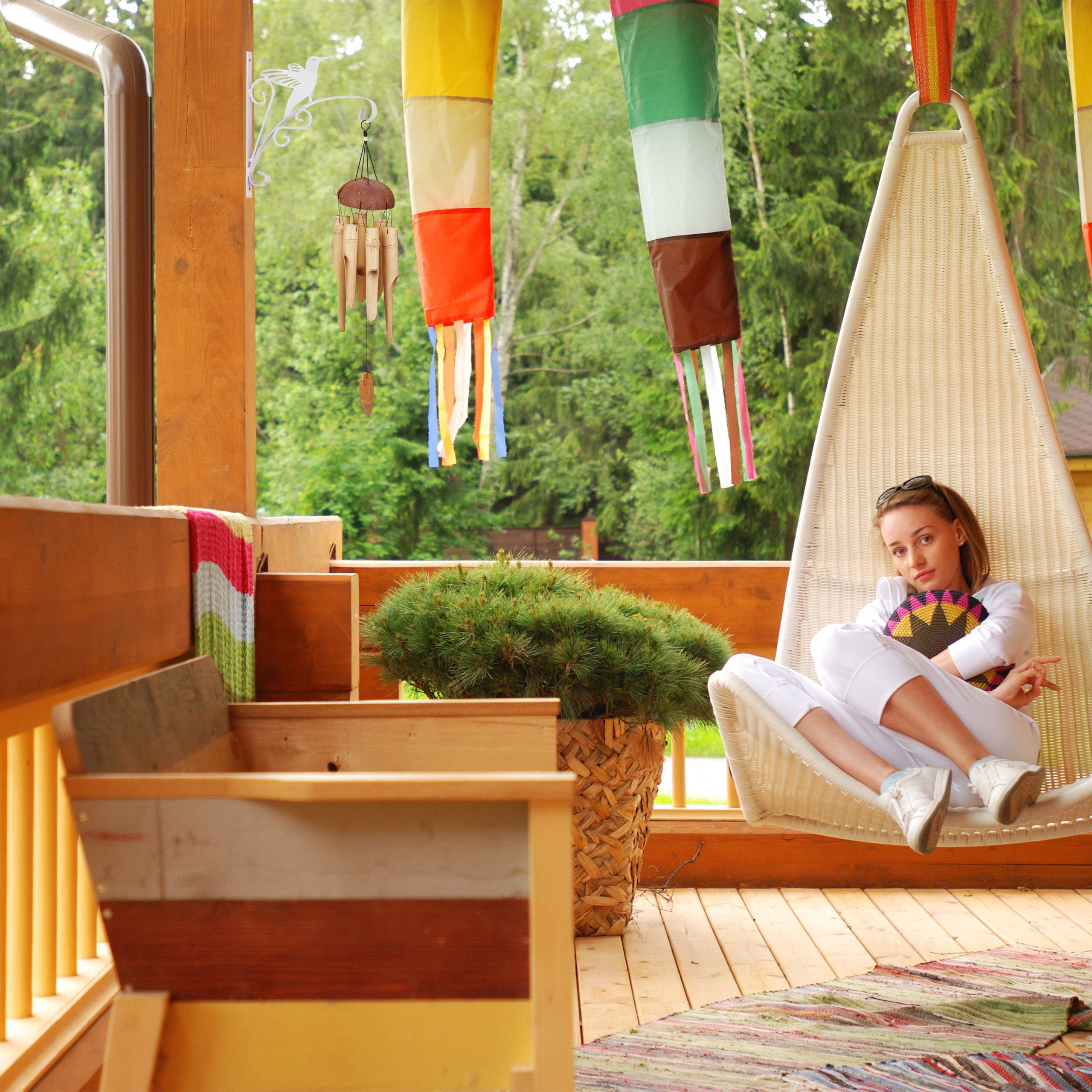 relaxdays Wandhaken Blumenampelhalterung mit Vogelmotiv günstig online kaufen