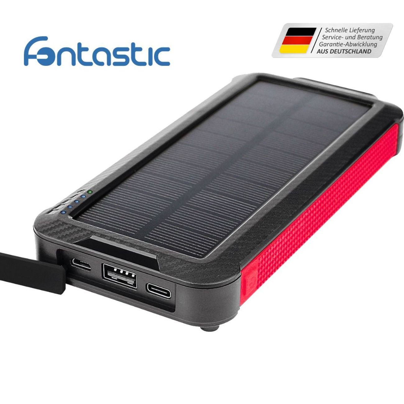 fontastic XORA10C Solar Powerbank 10000 mAh