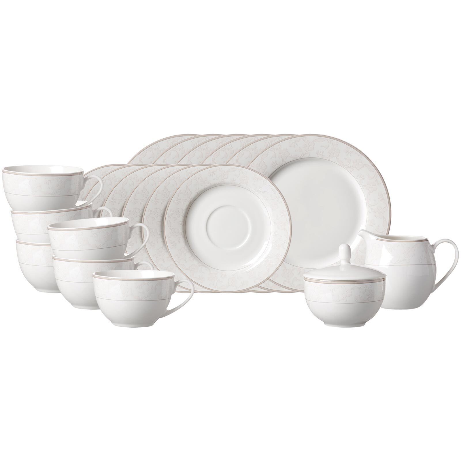 Ritzenhoff & Breker Kaffeeservice Isabella Kaffeeservice 20er Set (20-tlg), 6 Personen, Porzellan