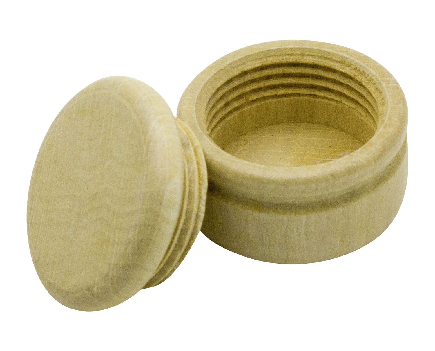 GICO Zahndose Dose Holz neutral Buche, 4,4 cm mit Schraubverschluß -7002