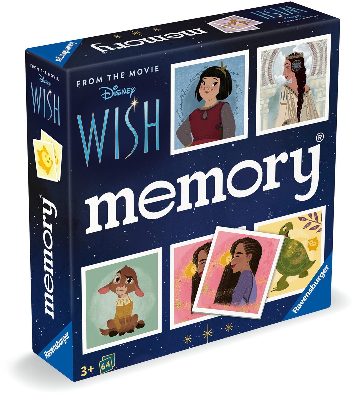 Ravensburger Spiel 64 Karten Kinderspiel Kartenlegespiel memory Disney Wish 22595