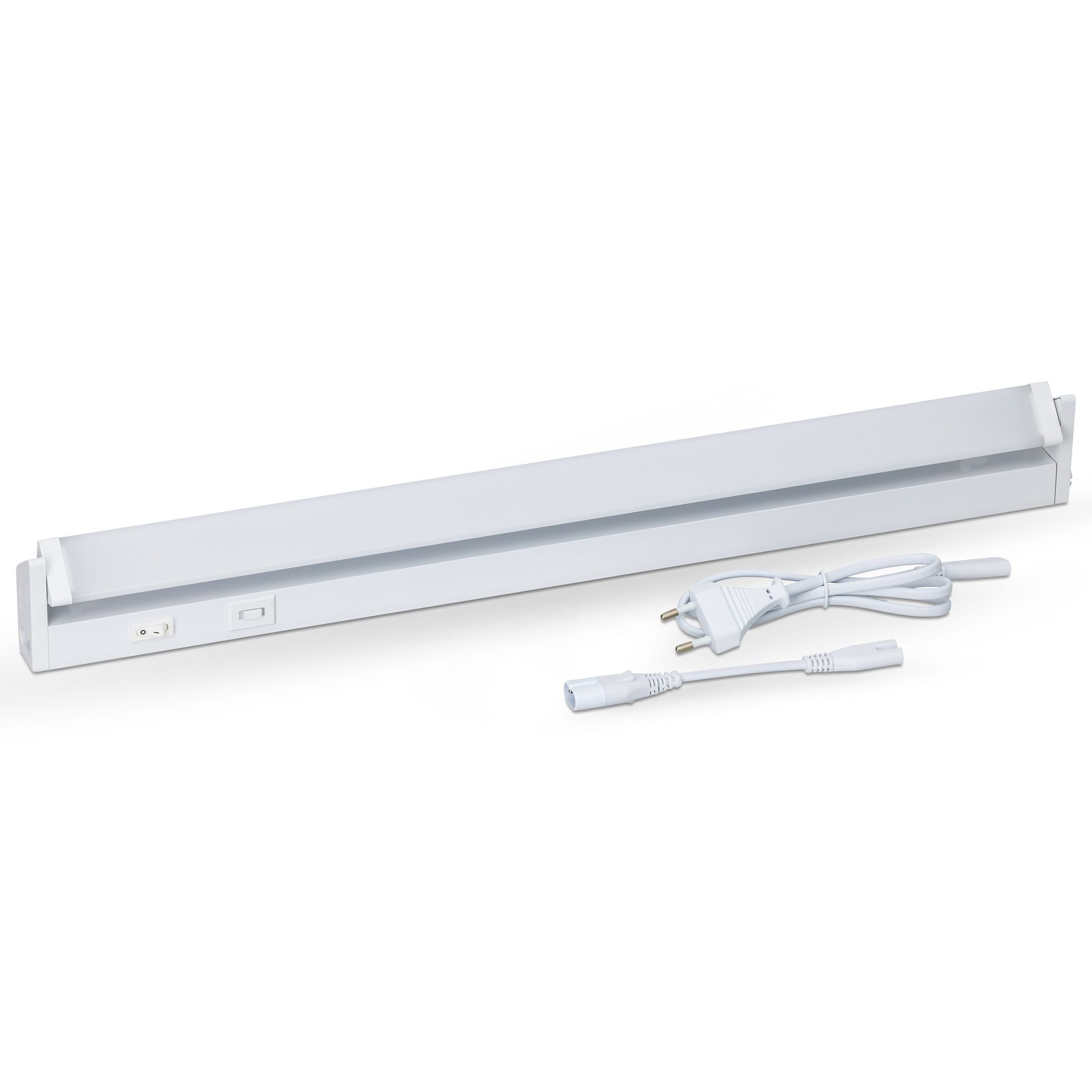 SEBSON Aufbauleuchte LED Unterbauleuchte 55cm - dimmbar, 3 Lichtfarben, schwenkbar, Stecker, Programmierbar: Warmweiß, Neutralweiß, Kaltweiß, Programmierbar: warmweiß 2700K/ neutralweiß 4000K/ kaltweiß 6500K