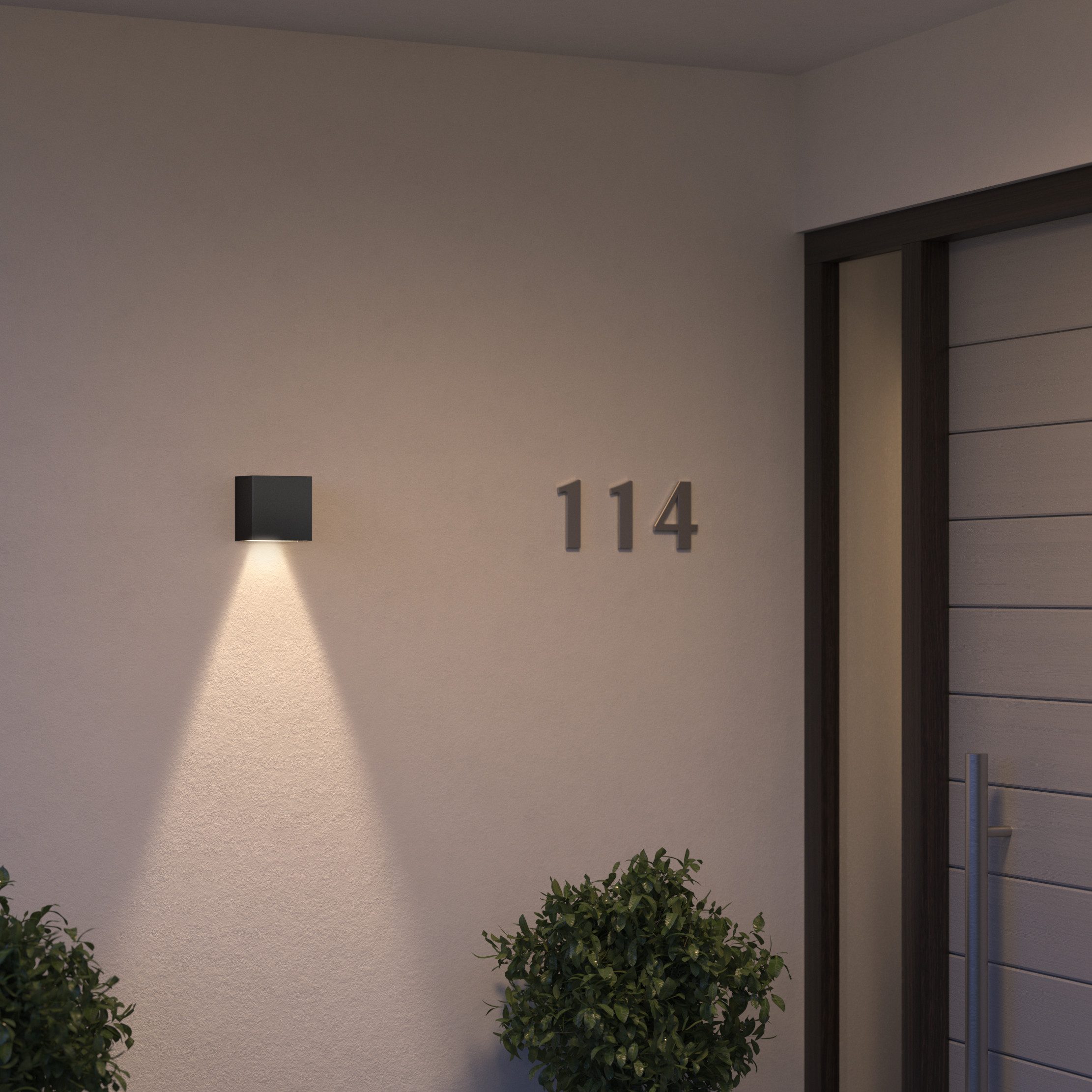 Philips Hue Smarte LED-Leuchte Outdoor White & Color Ambiance Resonate Wandleuchte schwarz, Abschaltautomatik, Bluetooth, CCT - über Fernbedienung, Dimmfunktion, Farbsteuerung, Farbwechsel, Leuchtdauer einstellbar, Memoryfunktion, Nachtlichtfunktion, RGB, Smart Home, Timerfunktion, dimmbar über Fernbedienung, erweiterbar, mehrere Helligkeitsstufen, LED wechselbar, RGB, einstrahlig