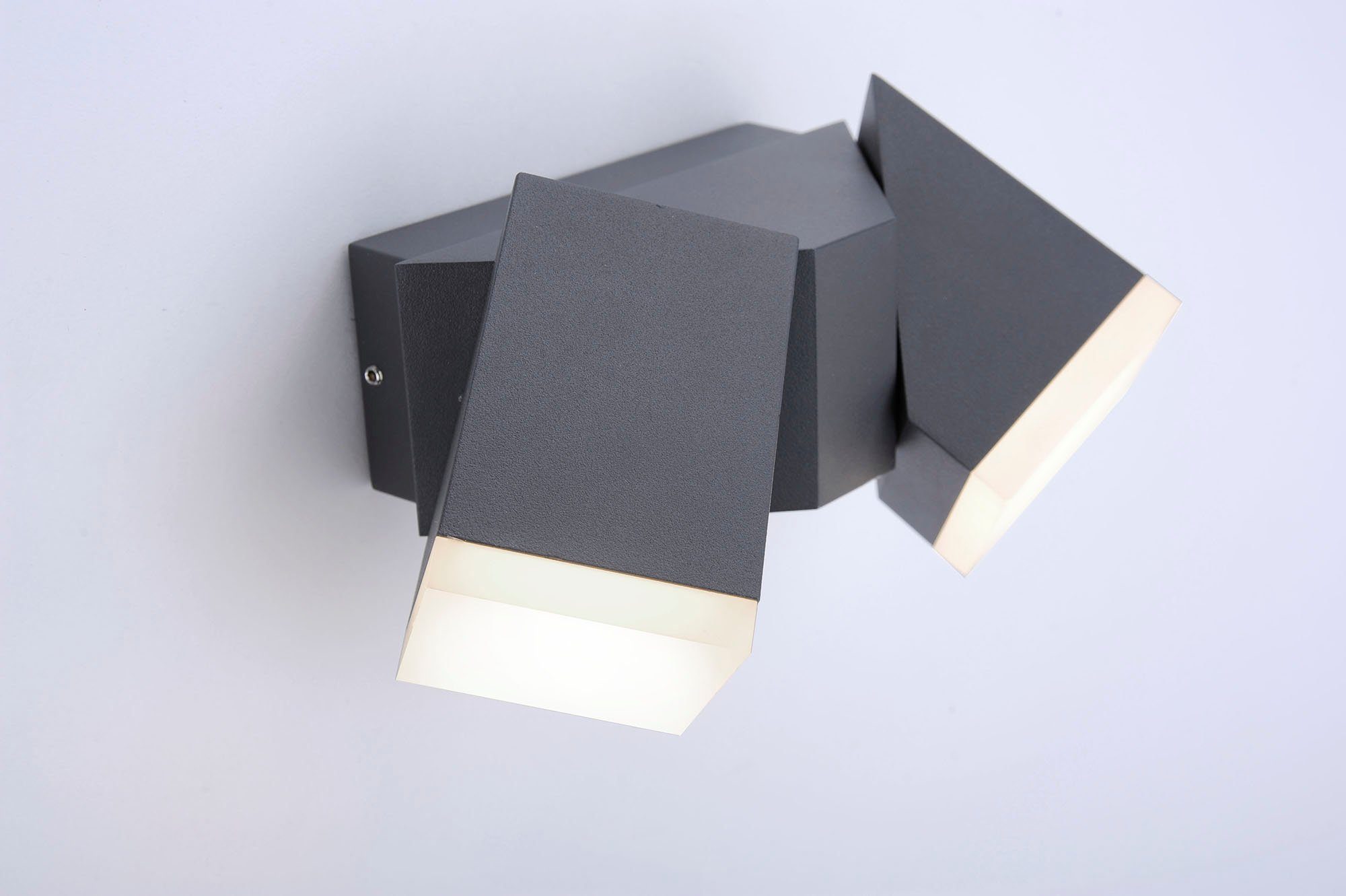 Paul Neuhaus LED Außen-Wandleuchte Ryan, LED fest integriert, Warmweiß, Schutzart IP, Für Außen- und Innenbereich