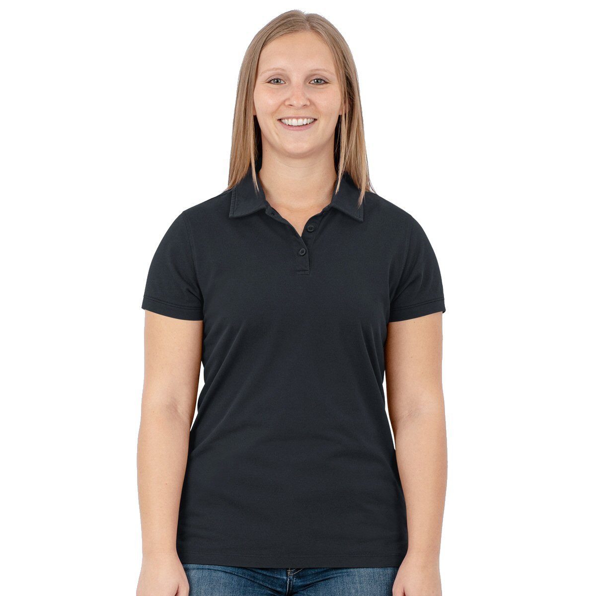 Poloshirt Doubletex (Polyester/Baumwolle) anthrazitgrau Damen