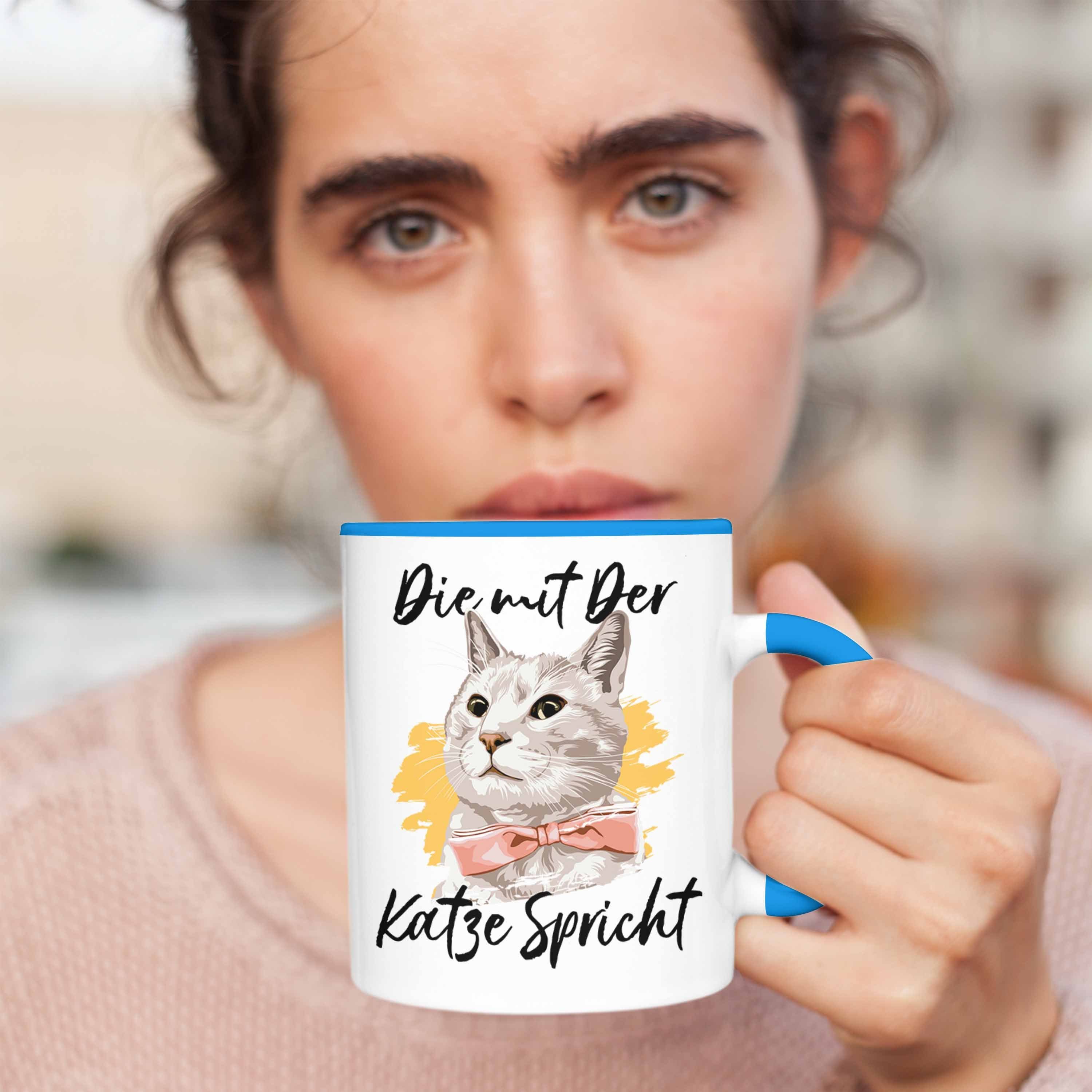 Der Spricht Tasse Trendation Geburtstag Blau Die Geschenk Katze Tasse Weihnachten Katzen Mit