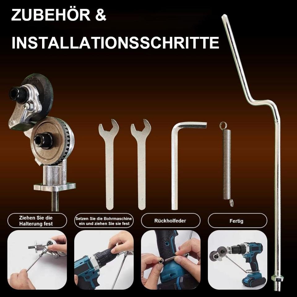 götäzer Bohrfutteradapter DIY Metall-Bohraufsatz mit Adapter, (1-tlg), für Metallschneiden Metallschneideklinge Bohraufsatz