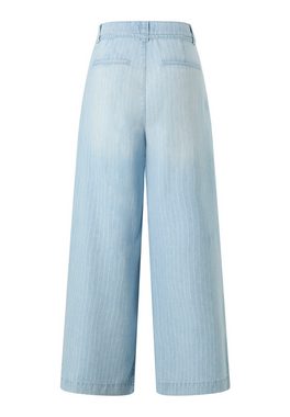 AENGELS Bootcut-Jeans Jeans New Wide Leg mit Nadelstreifen
