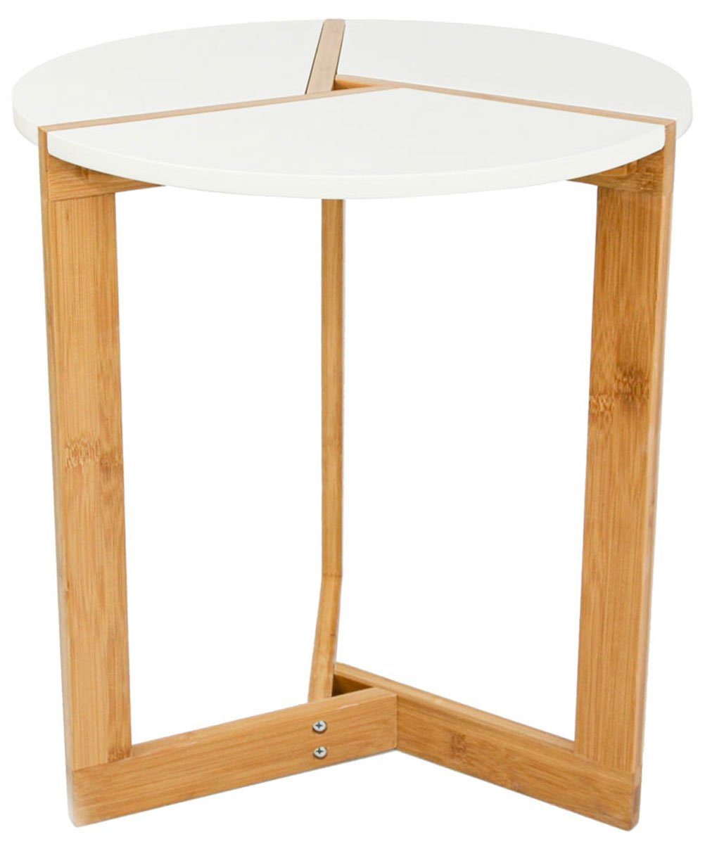 DuneDesign Beistelltisch »Nordic Style Beistelltisch Holz Tisch Rund  weiss«, 40x45cm Couchtisch Nachttisch online kaufen | OTTO