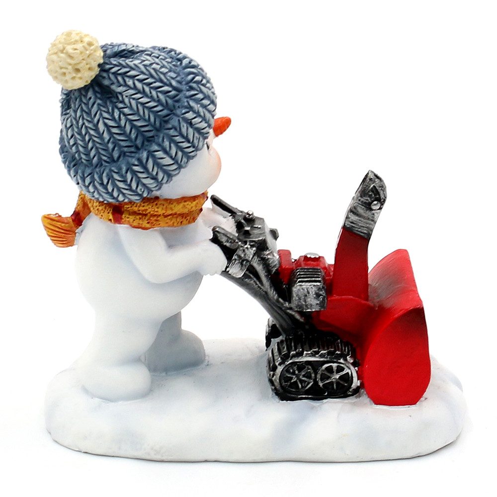 Dekohelden24 Dekofigur Schneekinder in verschiedenen Varianten, 2er Set, winterliches Werkzeug, detailreich gestaltet – Bild 5 von 5