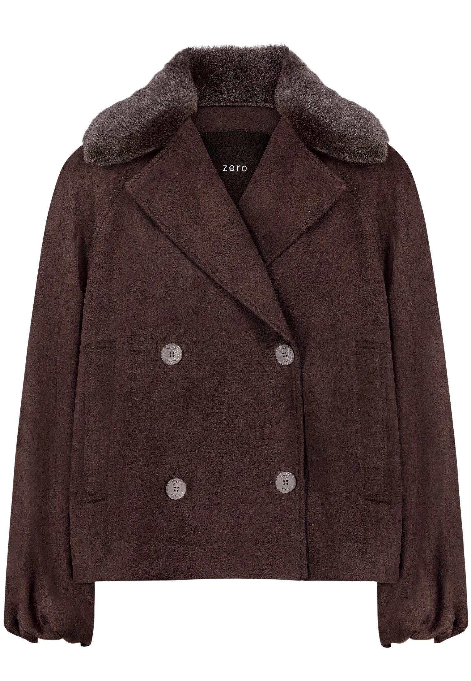 Zero Outdoorjacke Damen mit Kunstfellkragen