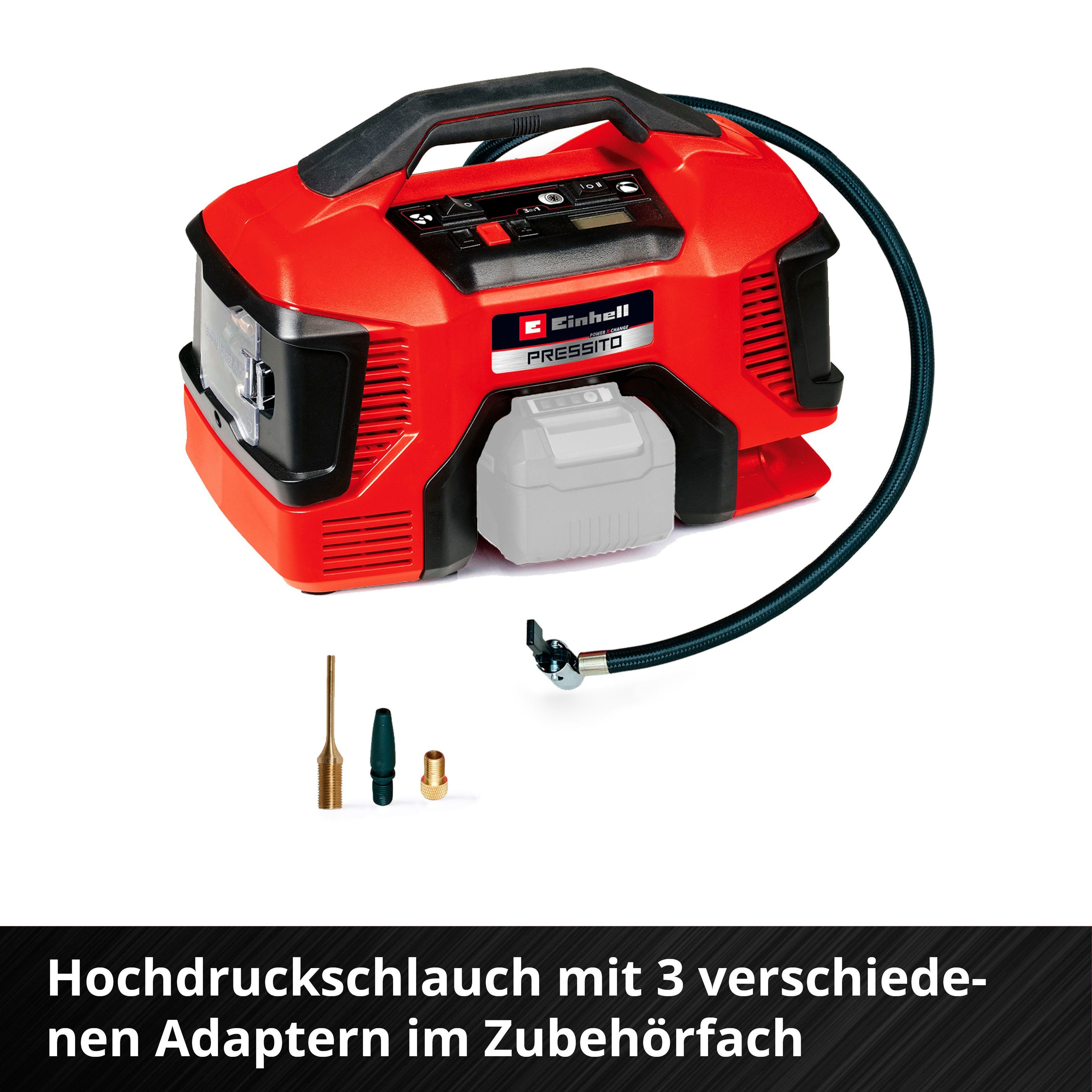 Einhell Kompressor PRESSITO 18/21, max. 11 bar, ohne Akku