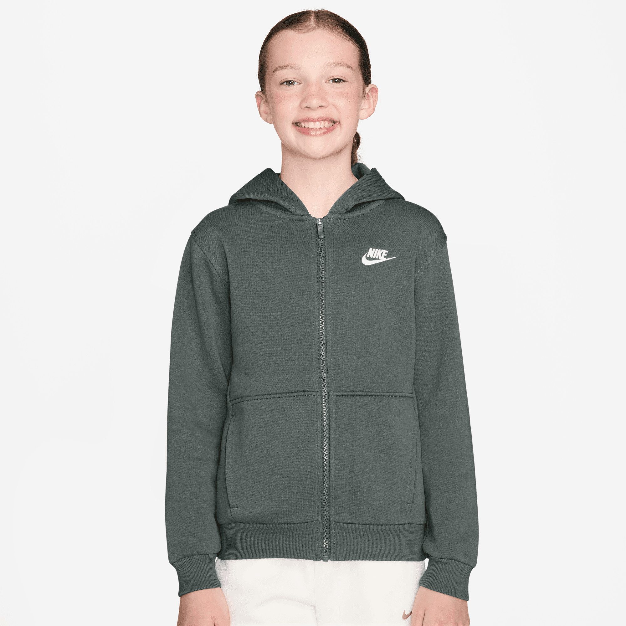 Nike Sportswear Kapuzensweatjacke K NSW CLUB FLC HD FZ LS LBR Für Kinder und Jugendliche