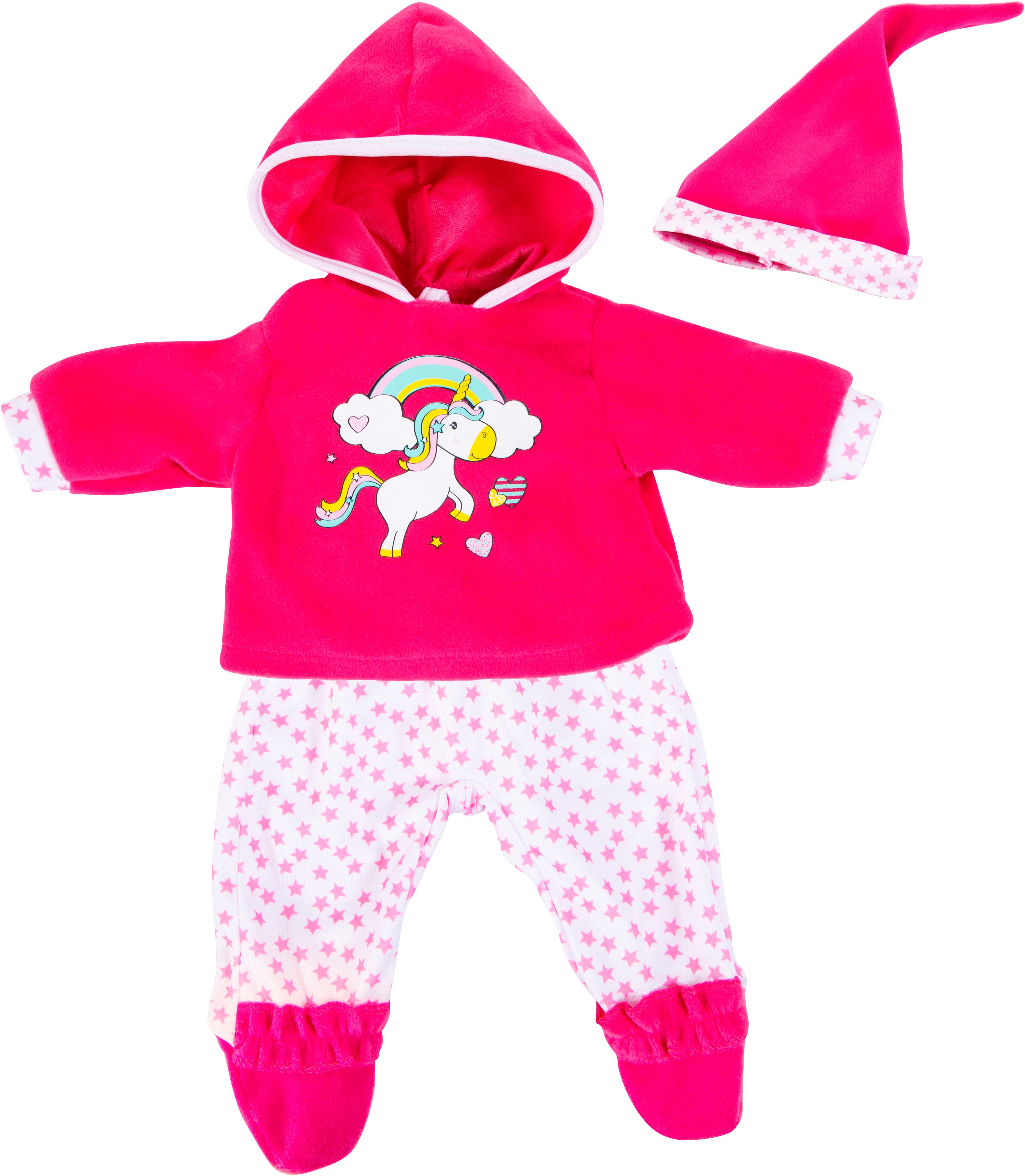 Bayer Puppenkleidung Hose Einhorn 38 cm (Set, 3-tlg) günstig online kaufen